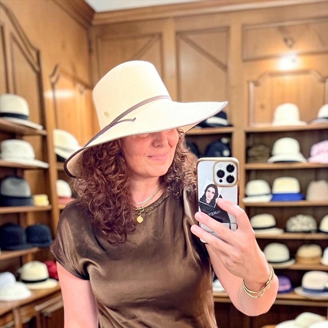 Cappello Donna Panama Originale Ala Larga