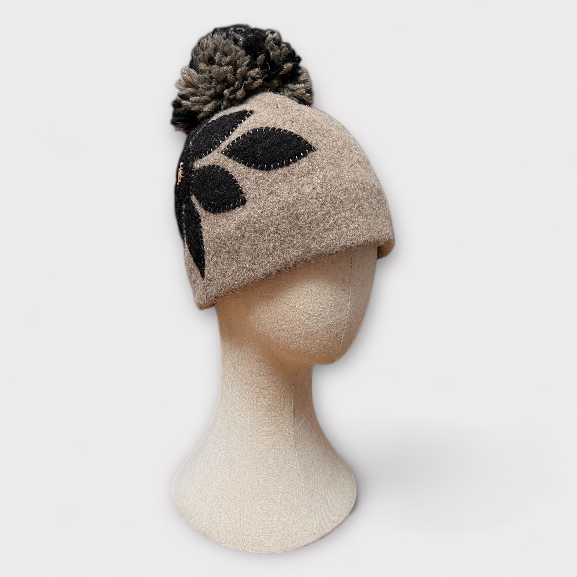 Berretto Lana Cotta Pon Pon