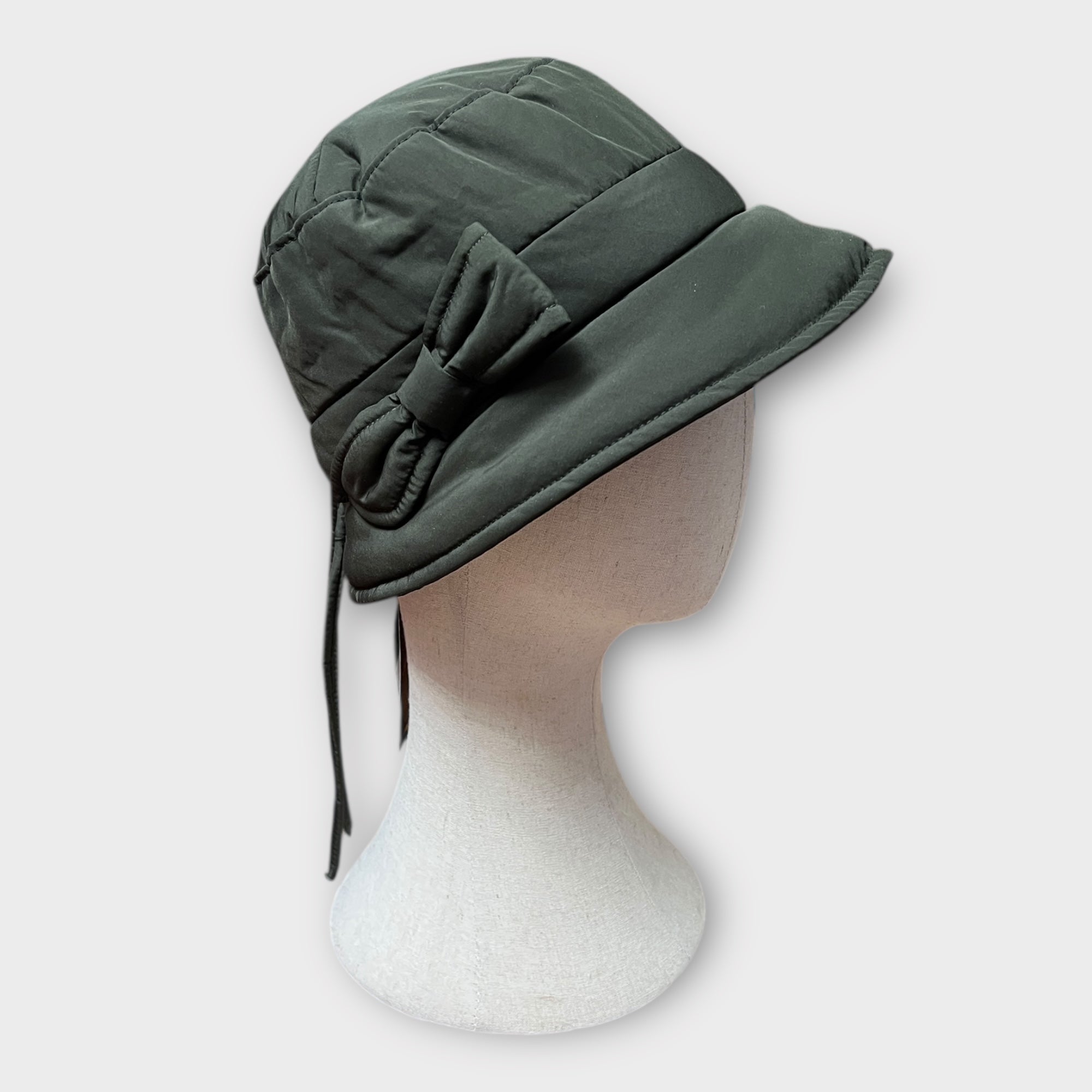 Cappello Donna Bucket Impermeabile Invernale Con Fiocco