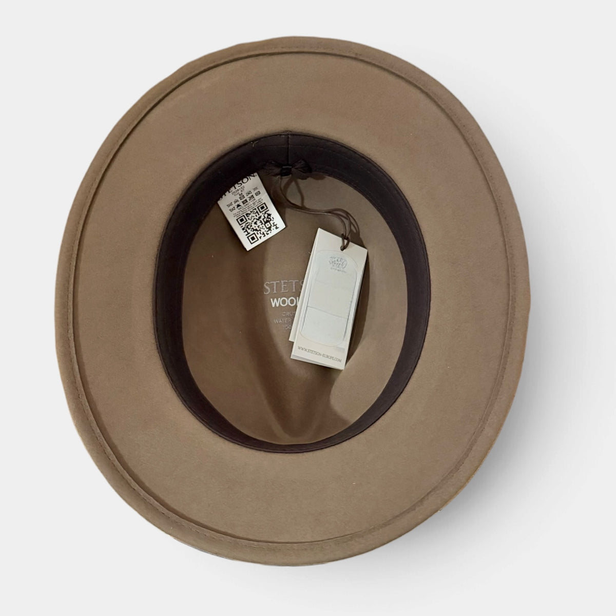 Cappello Traveller In Feltro di Lana "Softfelt" Country Nastro In Pelle Stetson Impermeabile e Pieghevole- Marrone Chiaro