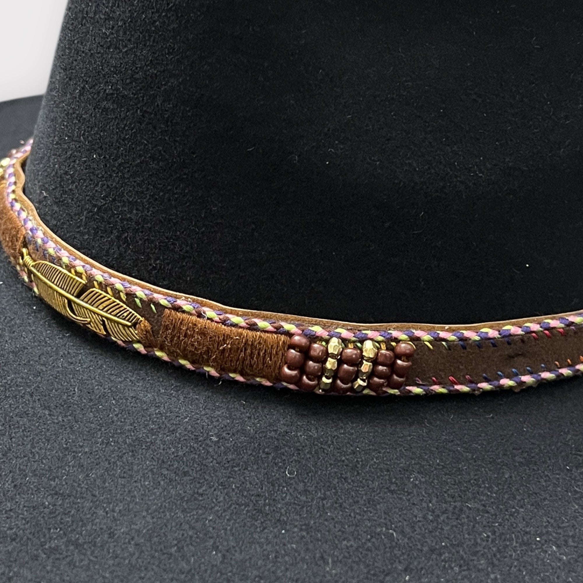 Cappello Unisex Ala Dritta In Feltro Di Lana Merinos