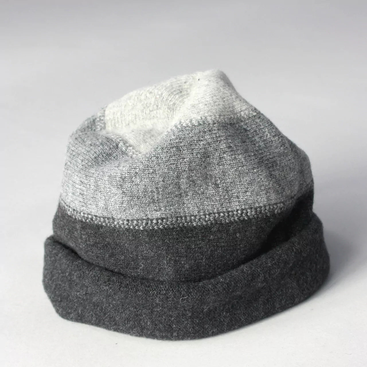 Berretto Beanie In Panno Di Lana Tricolor Kopka