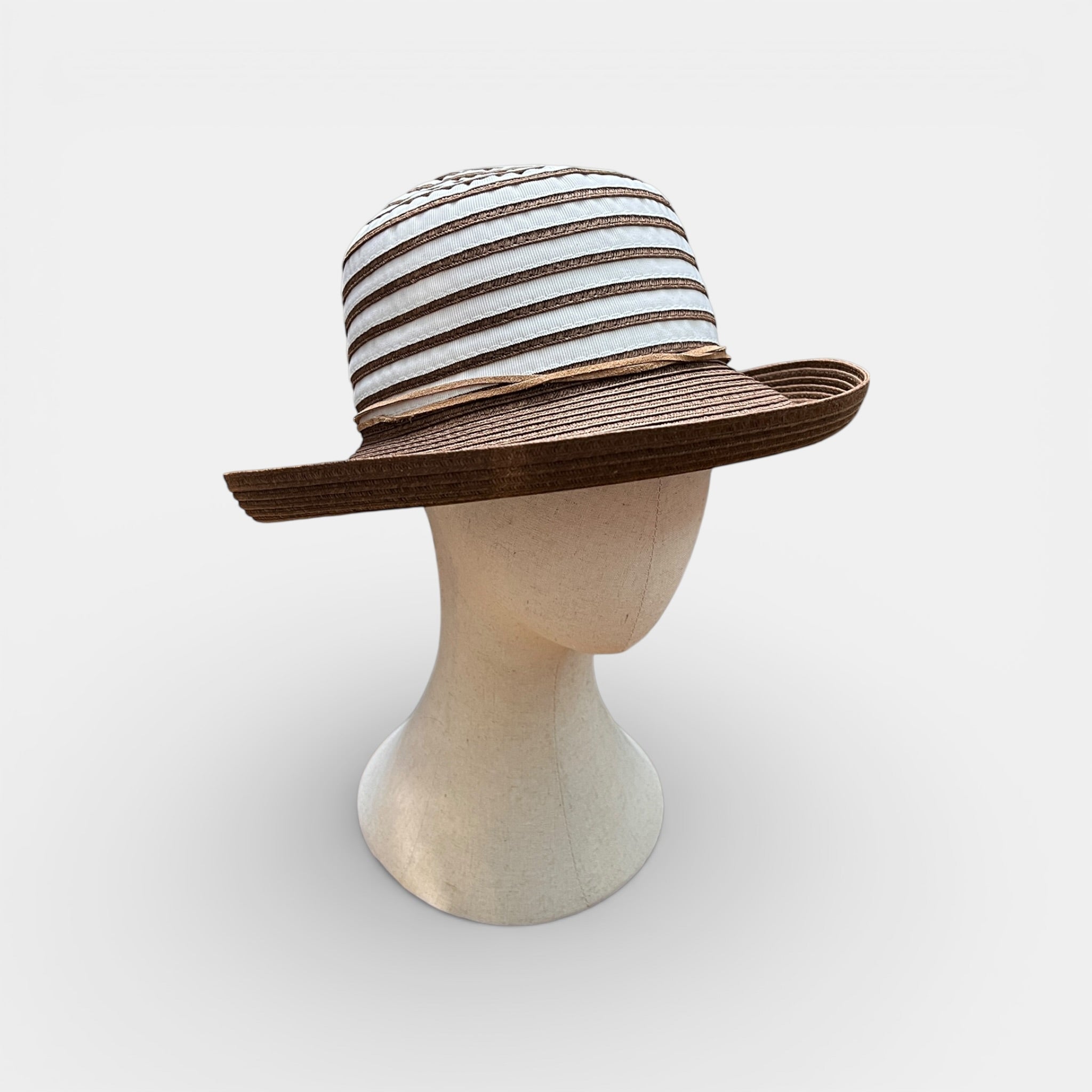 Cappello Da Donna Estivo In Tessuto E Papier Pieghevole - Cappelleria Bacca