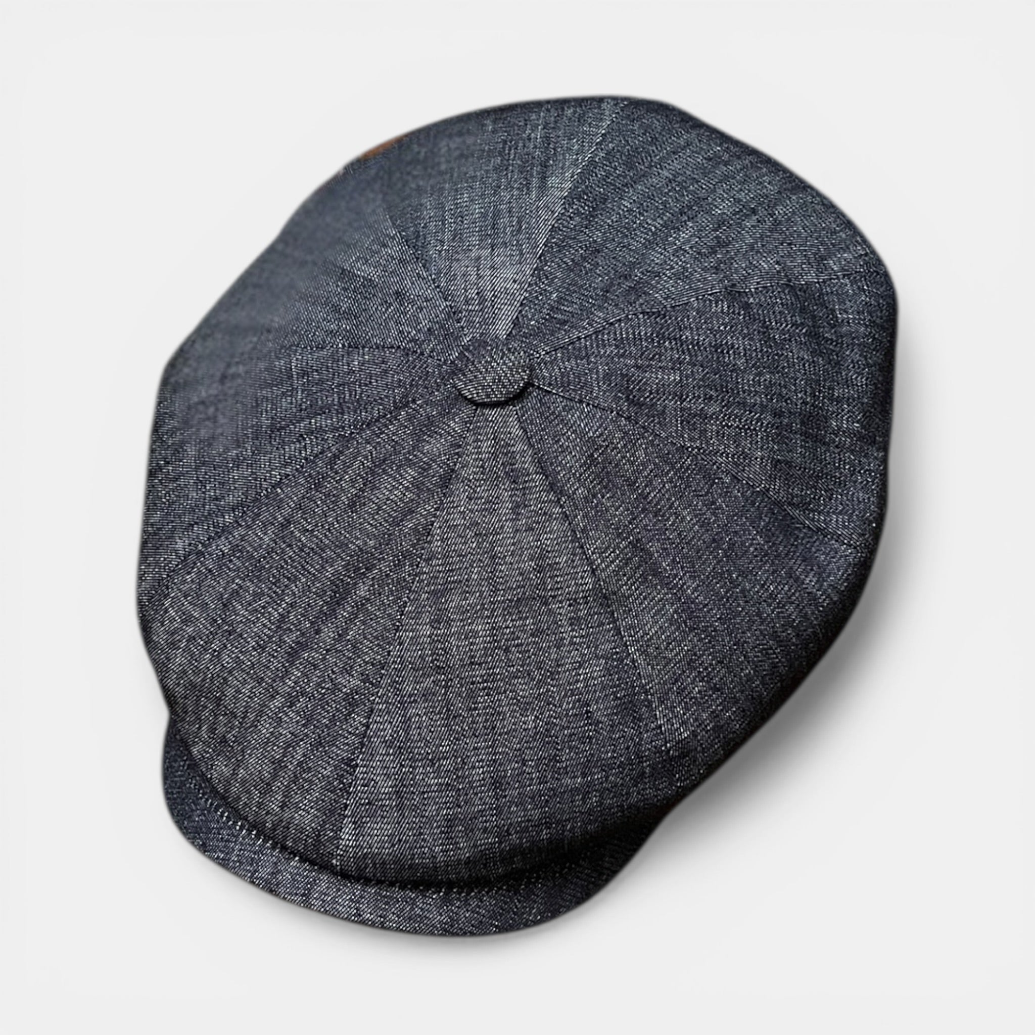 Coppola Irlandese Estiva In Puro Cotone Blu Tipo Jeans - Cappelleria Bacca