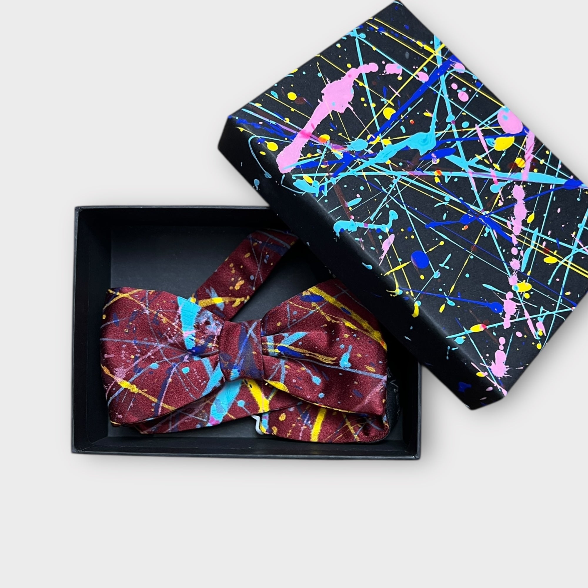 Papillon In Seta Dipinta A  Mano Mamiki