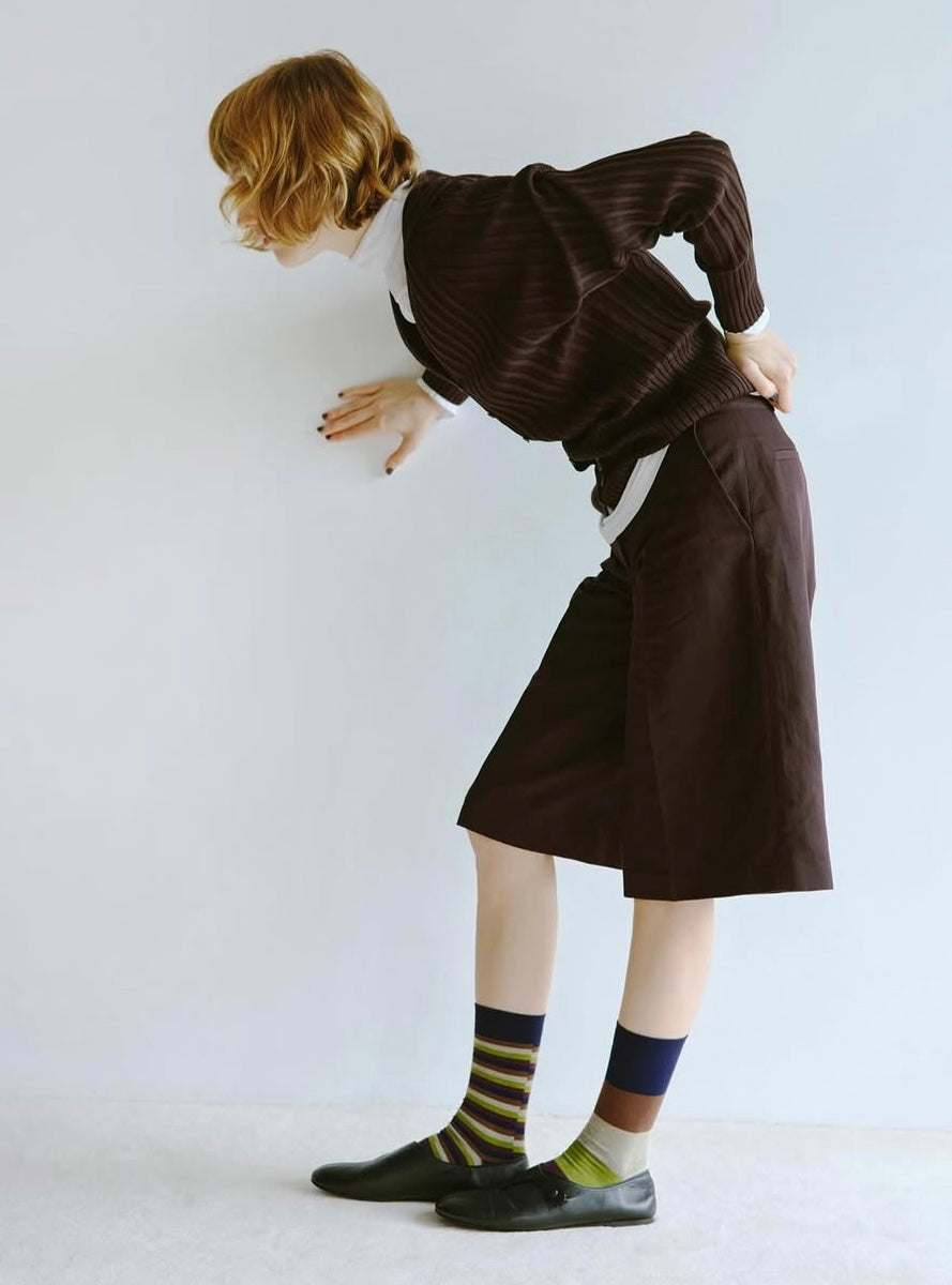 Calzini Spaiati In Cotone Dusk Border