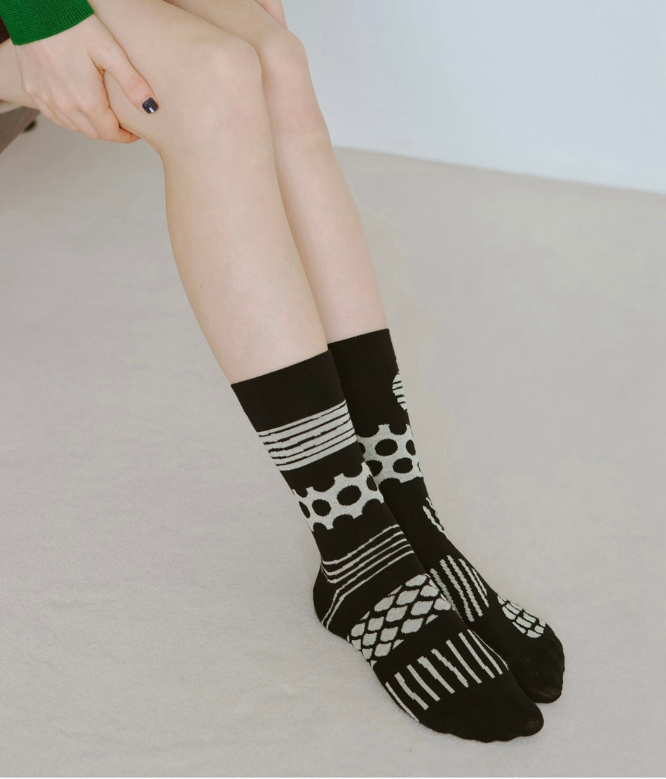 Calzini Spaiati In Cotone Snow Road