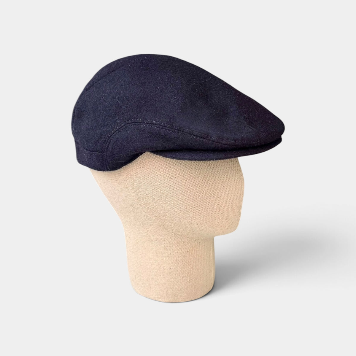 Coppola Invernale Pieghevole In Lana Blu Navy - Taglia Regolabile