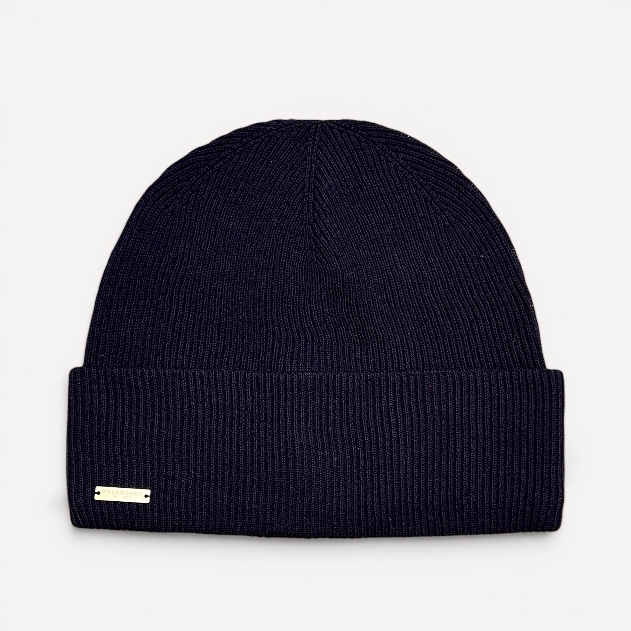 Berretto in Puro Cotone A Costina Fine Con Risvolto Leggero e Traspirante