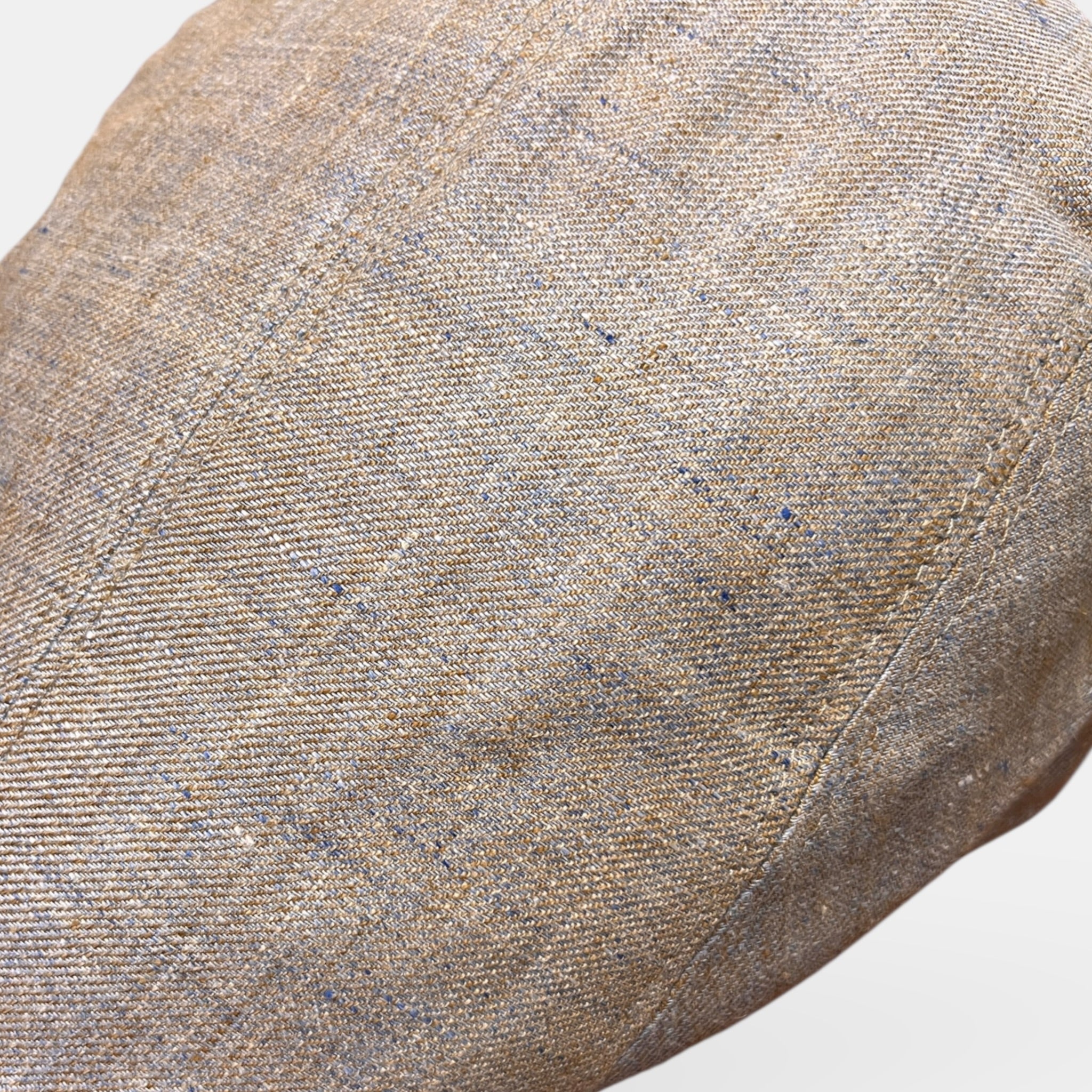 Coppola Uomo Estiva Beige Sabbia In Puro Lino Revertera - Cappelleria Bacca