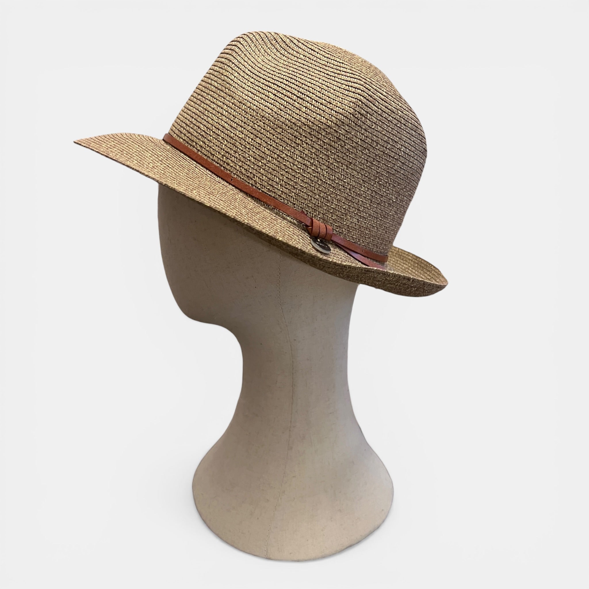 Cappello Fedora Estivo Unisex In Maglina Di Papier Arrotolabile - Cappelleria Bacca