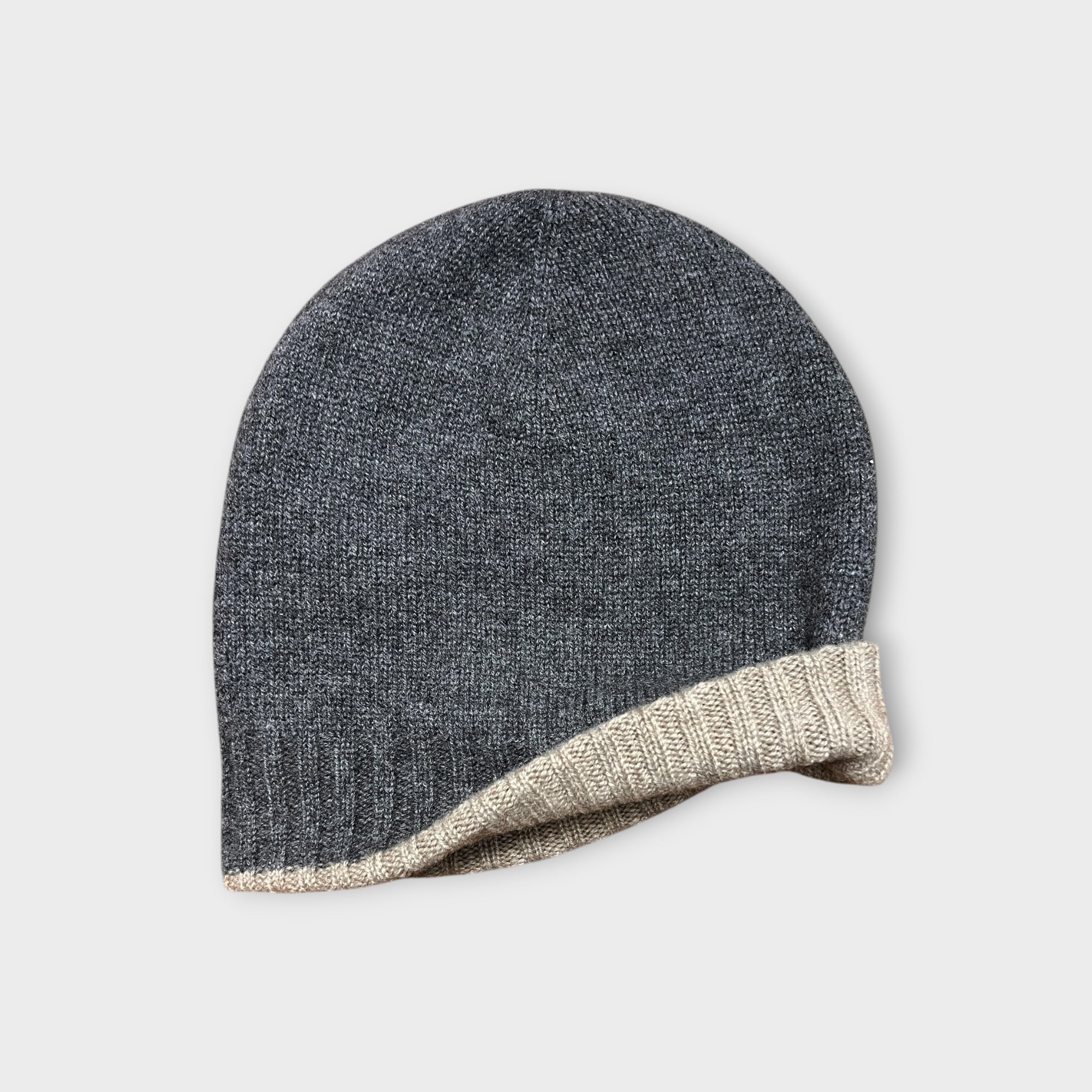 Berretto Reversibile puro Cashmere Riviera Cashmere