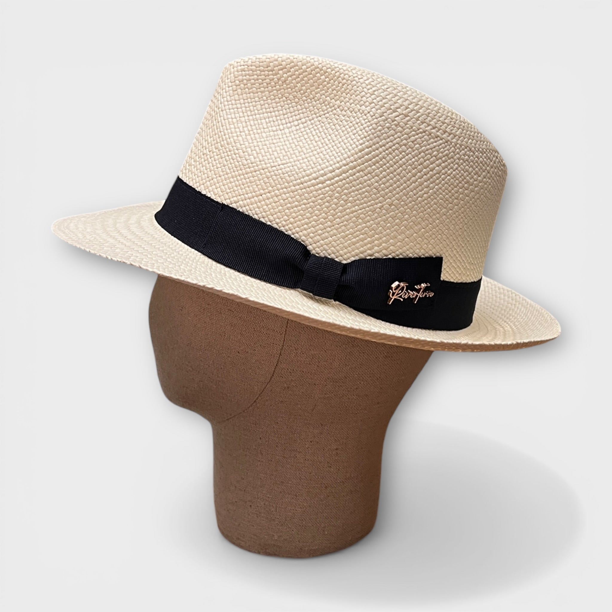 Cappello Panama Originale In Paglia Toquilla  Sbiancato