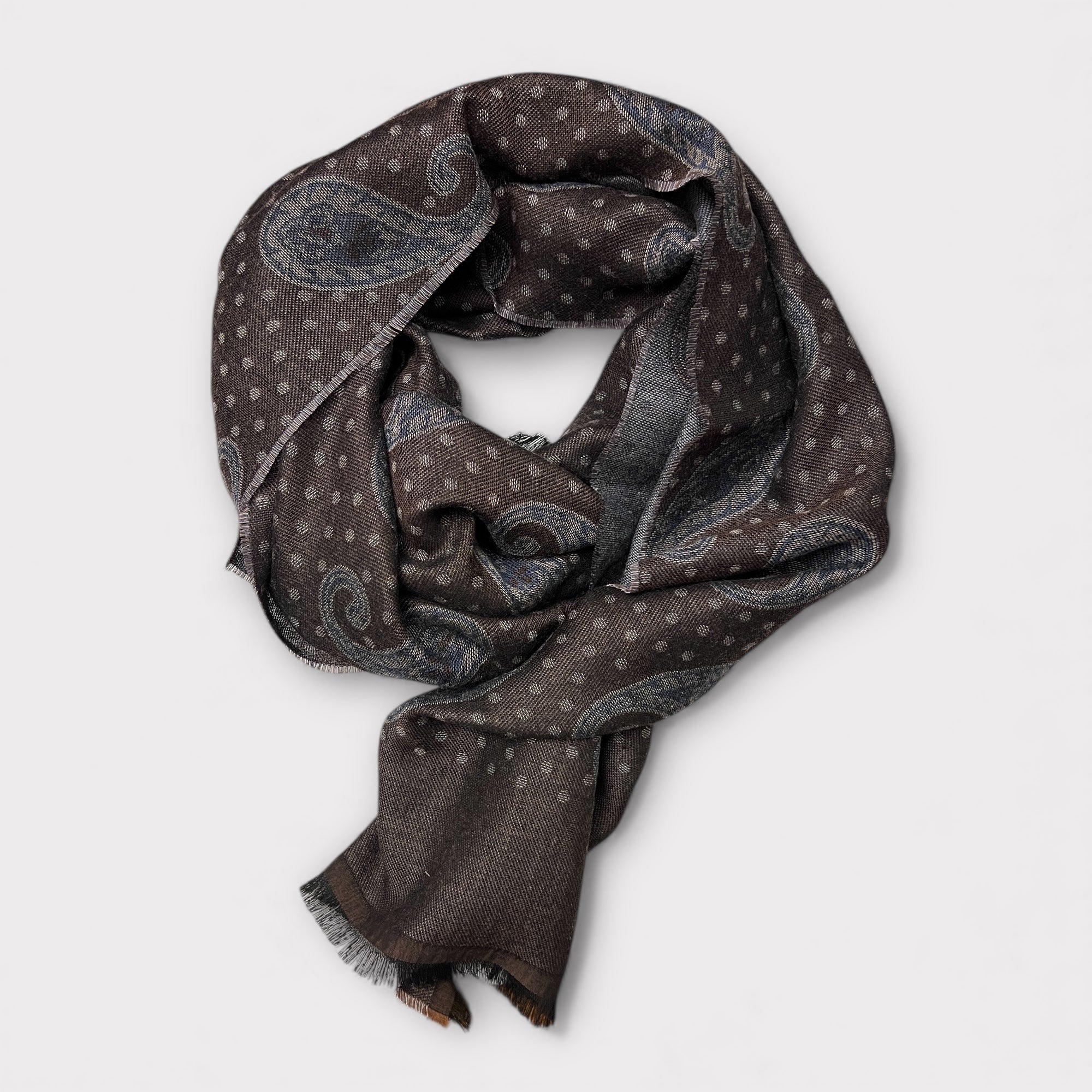 Sciarpa Uomo In Tessuto Fantasia Paisley 180 cm x 50 cm