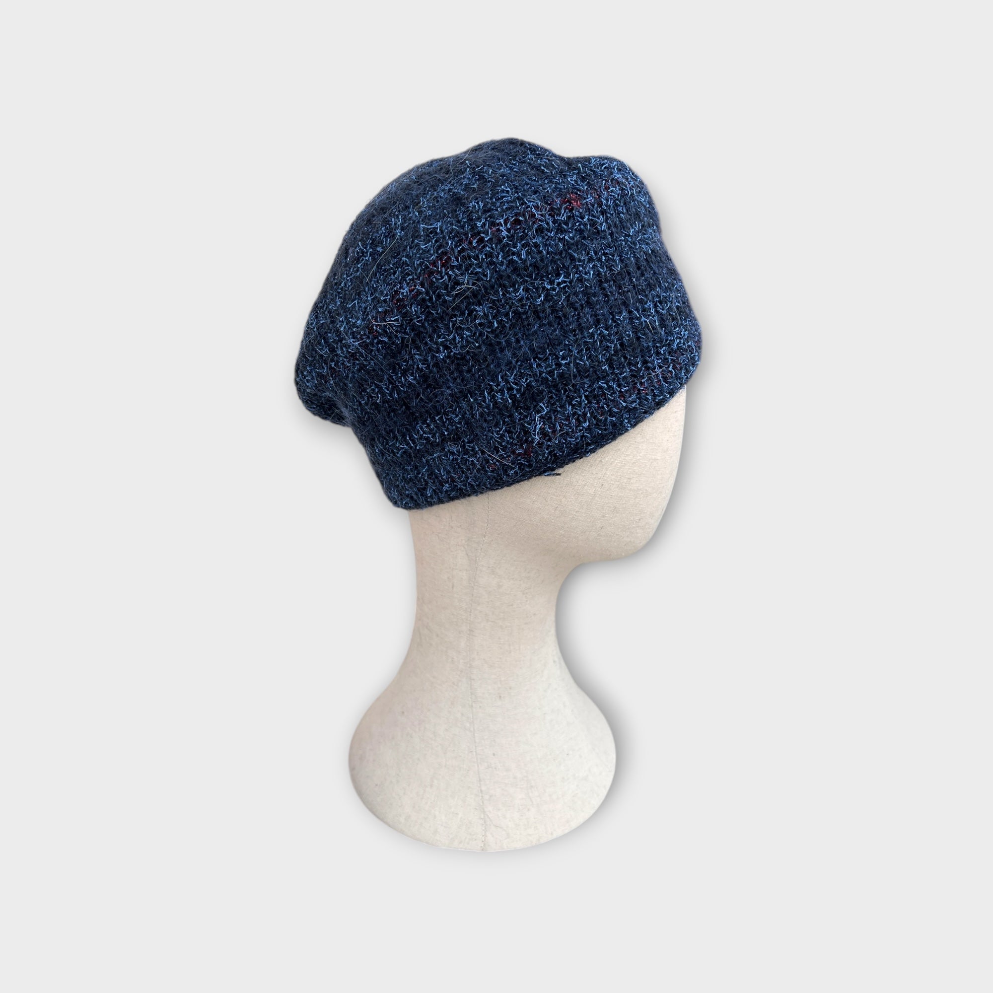 Basco Donna In Maglia Di Mohair Con Lurex A Motivo Rigato