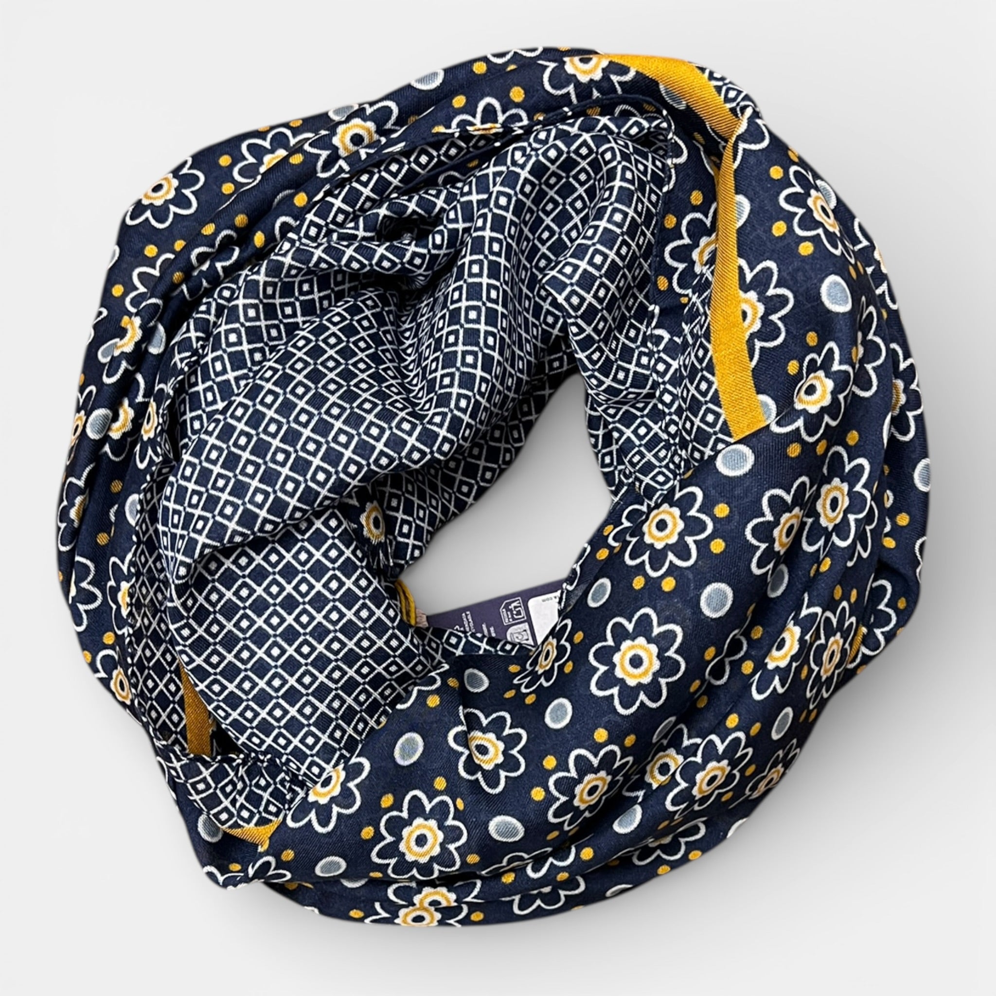 Sciarpa Estiva Unisex 60x180 cm Con Motivo Fiori - Cappelleria Bacca