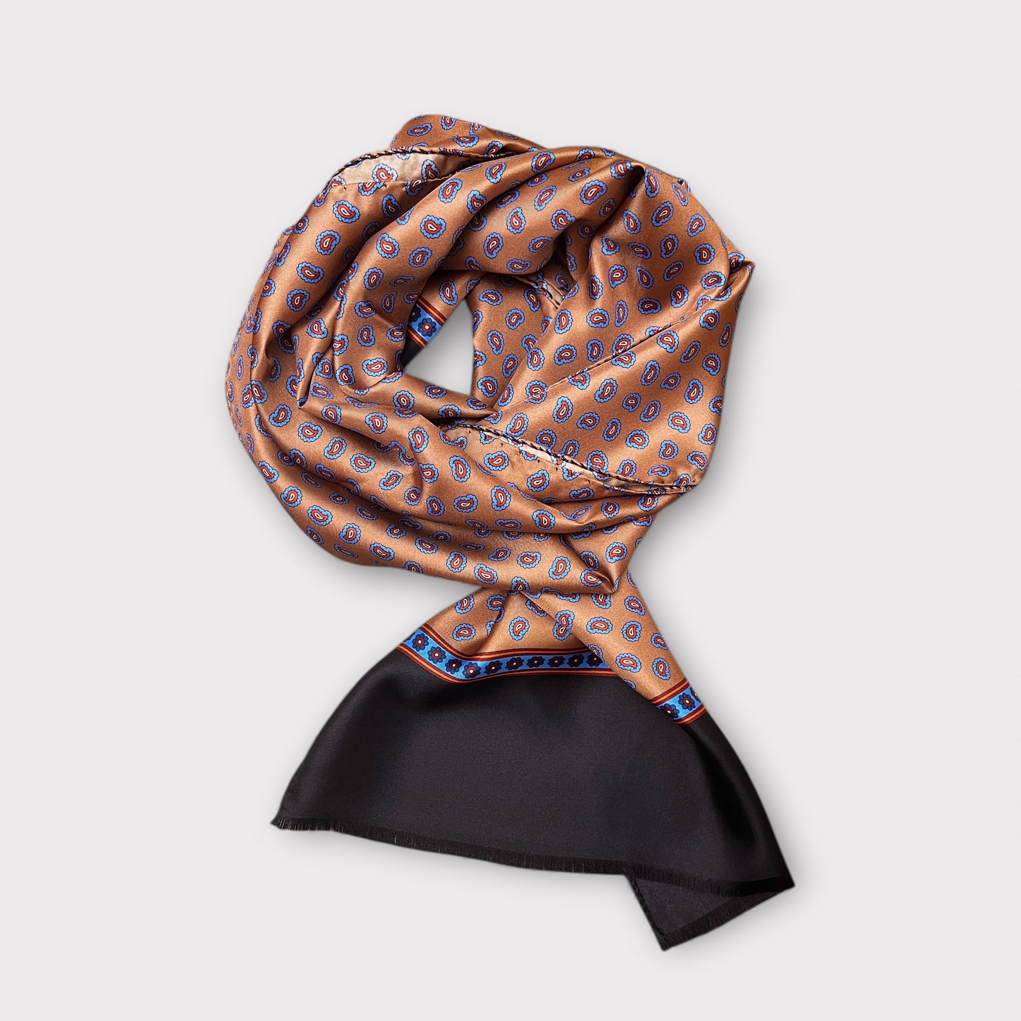 Sciarpa Uomo In Pura Seta 33x180 Fantasia Cravatta