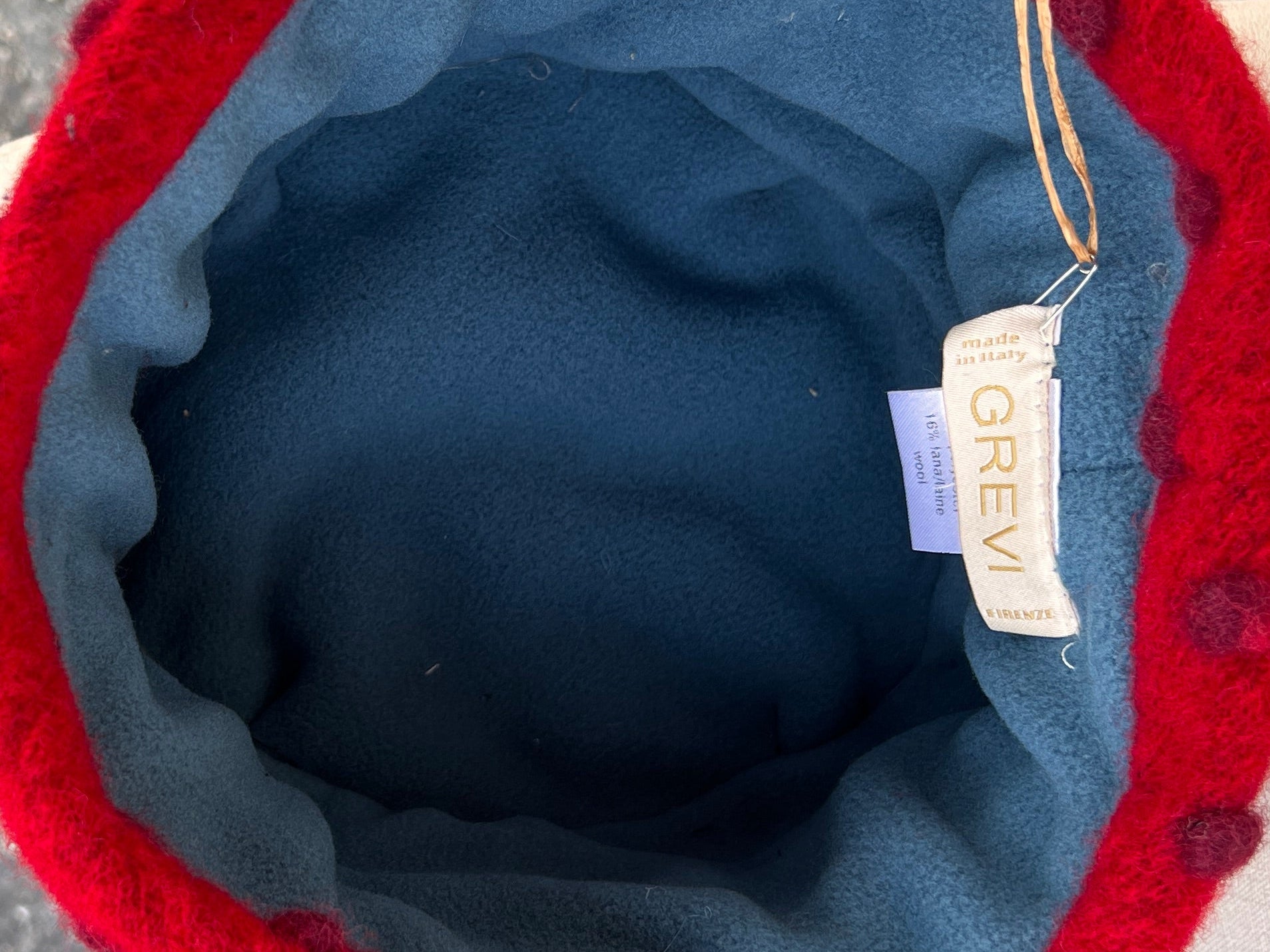 Cappello Toque Invernale In lana Cotta Pois Patchwork Grevi