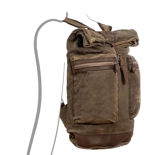 Zaino in Canvas Verde Militare