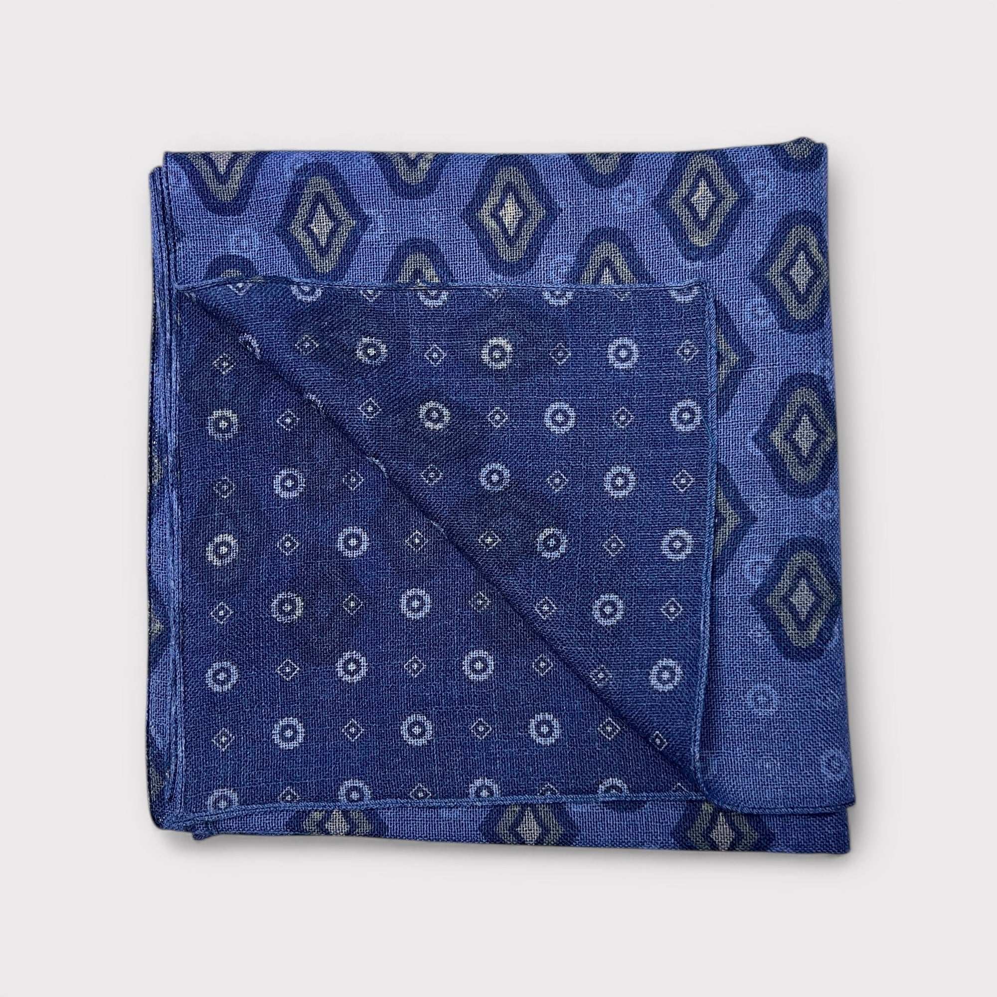 Sciarpa Uomo In Tessuto Di Lana Fantasia Reversibile 45 cm x180 cm