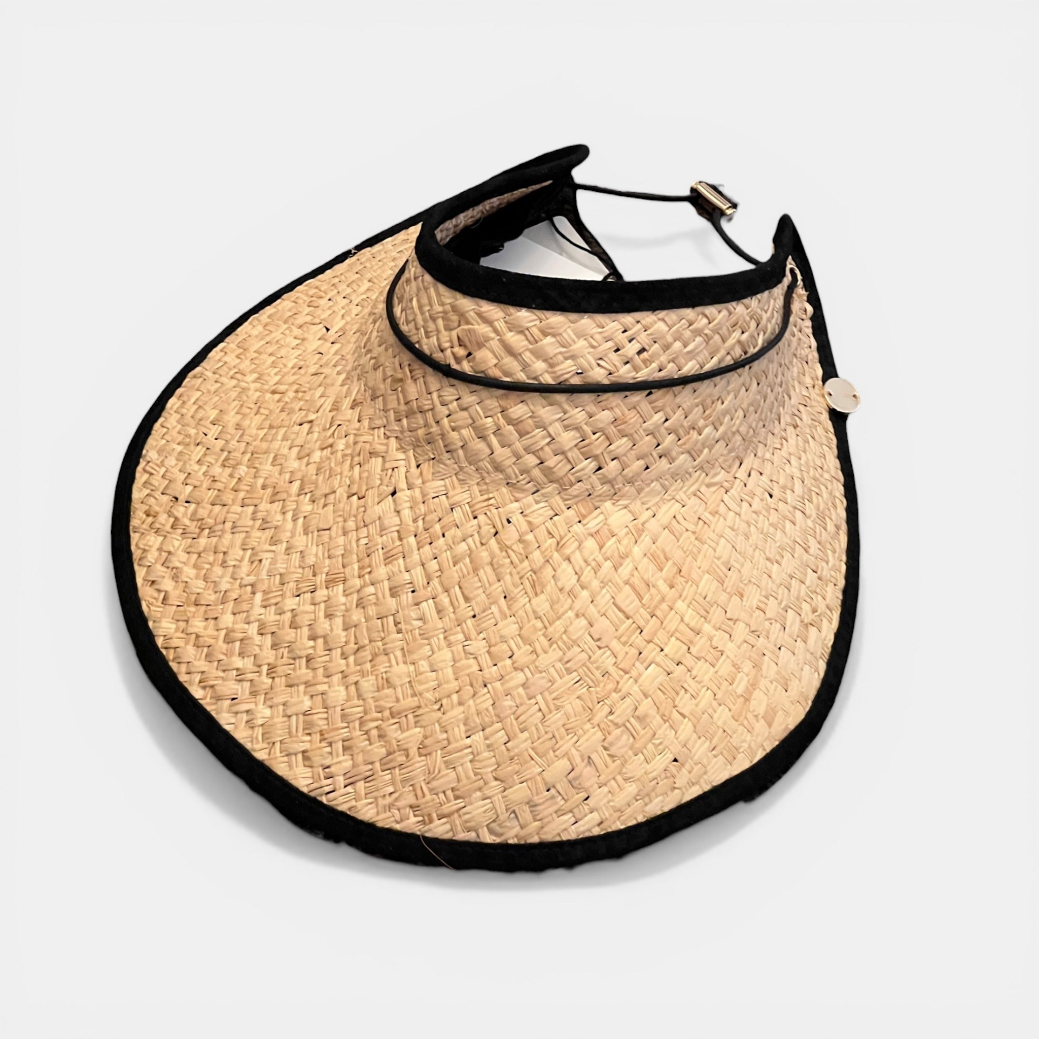 Visiera Da Donna in Paglia Intrecciata Pieghevole - Cappelleria Bacca