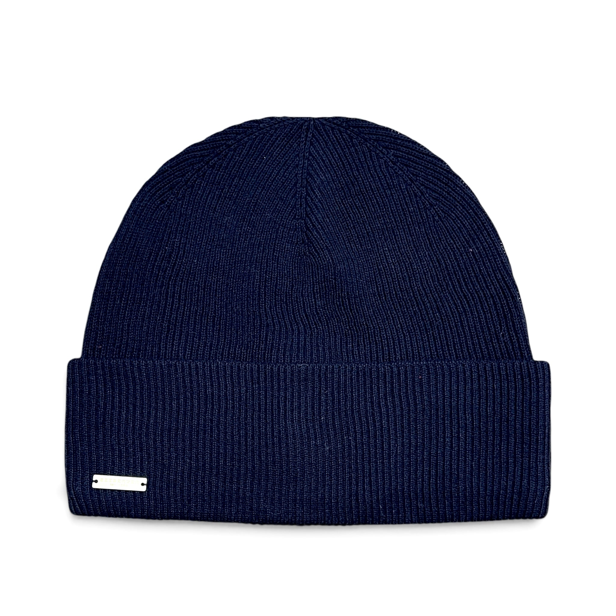 Berretto in Puro Cotone A Costina Fine Con Risvolto Leggero e Traspirante