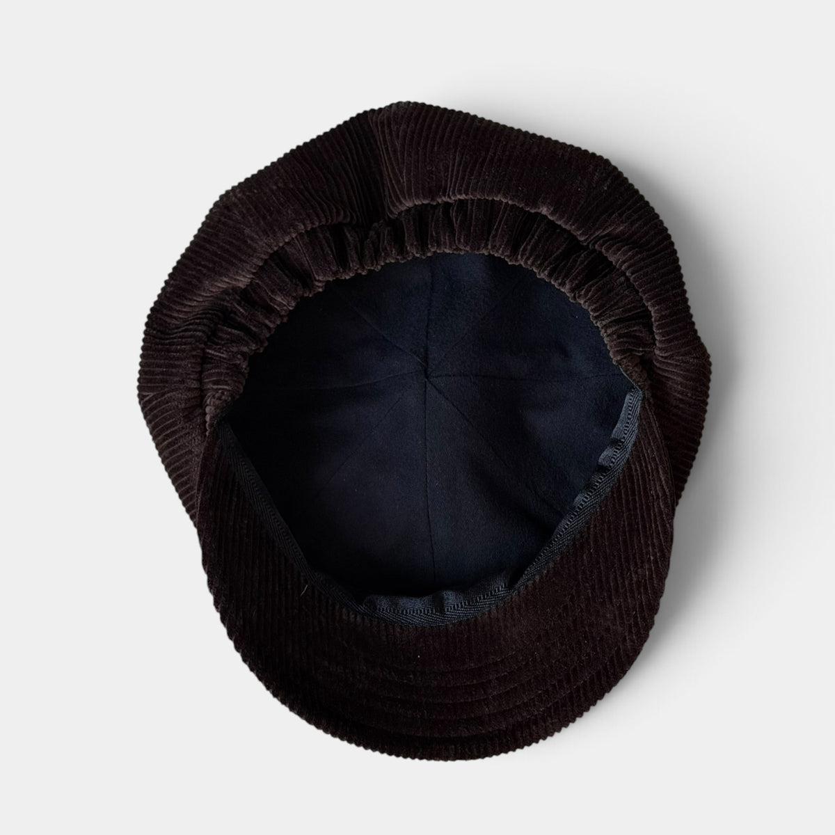 Cappello Unisex Con Visiera Tipo Jackie Stewart In Velluto di Puro Cotone - 8 Spicchi - Cappelleria Bacca