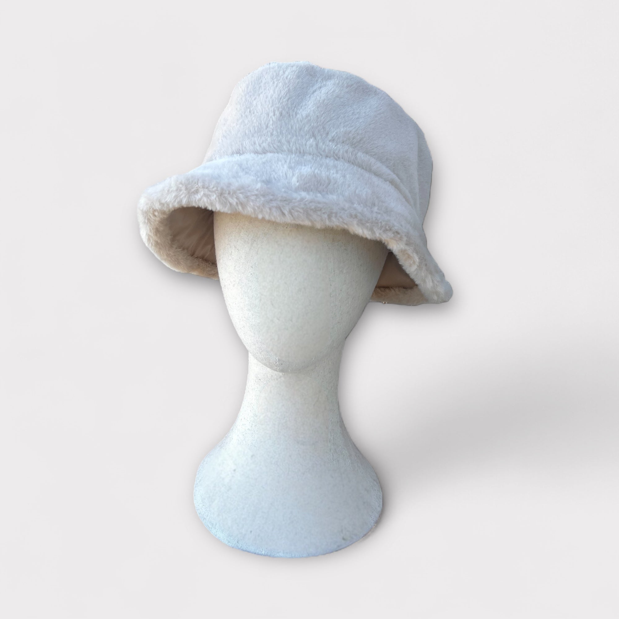 Cappello Donna Reversibile Eco Pelliccia-Tessuto