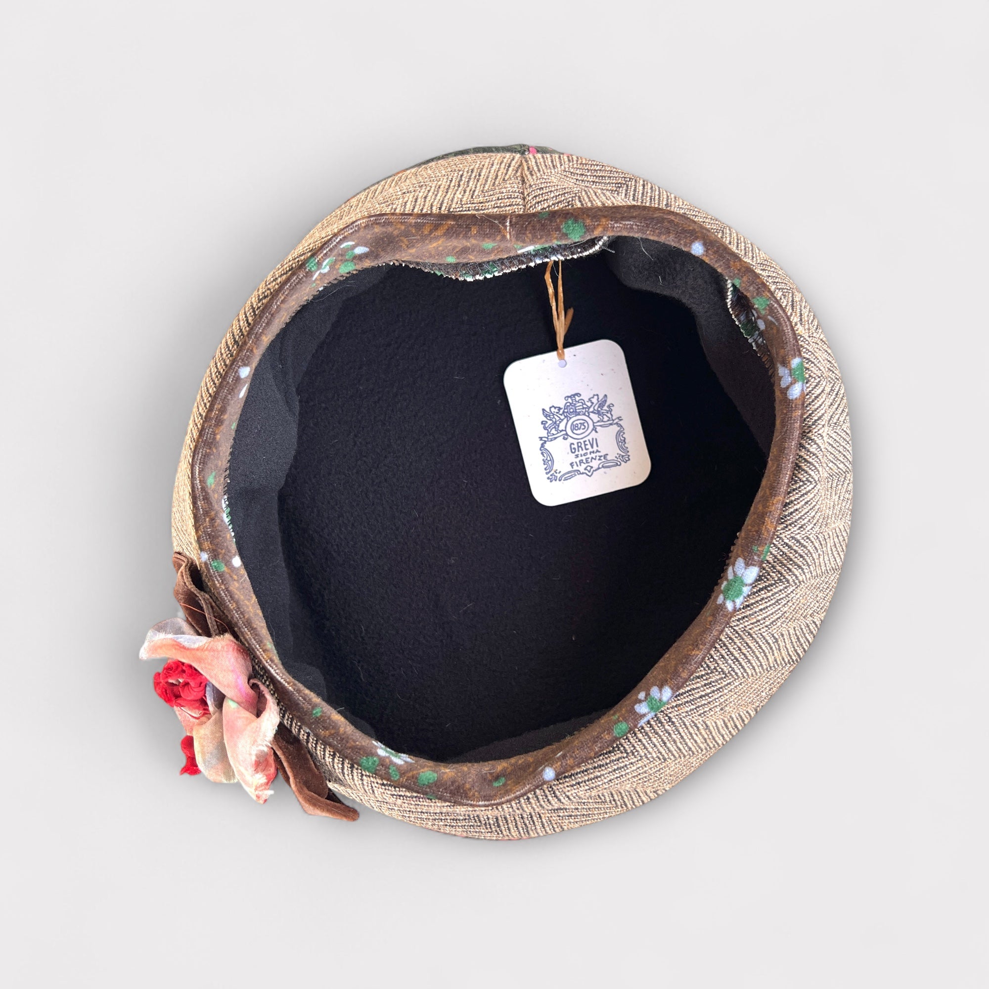 Basco Donna In Tessuto Di Velluto e Lana Patchwork Grevi