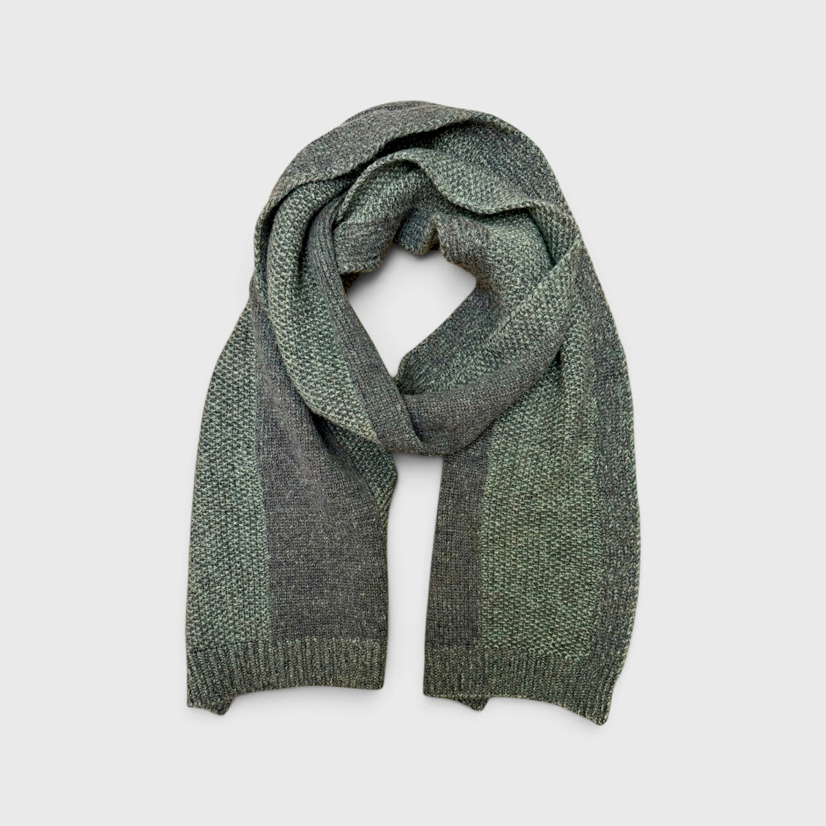 Sciarpa In Pura Lana e Cashmere Aran Herringbone 190x30cm