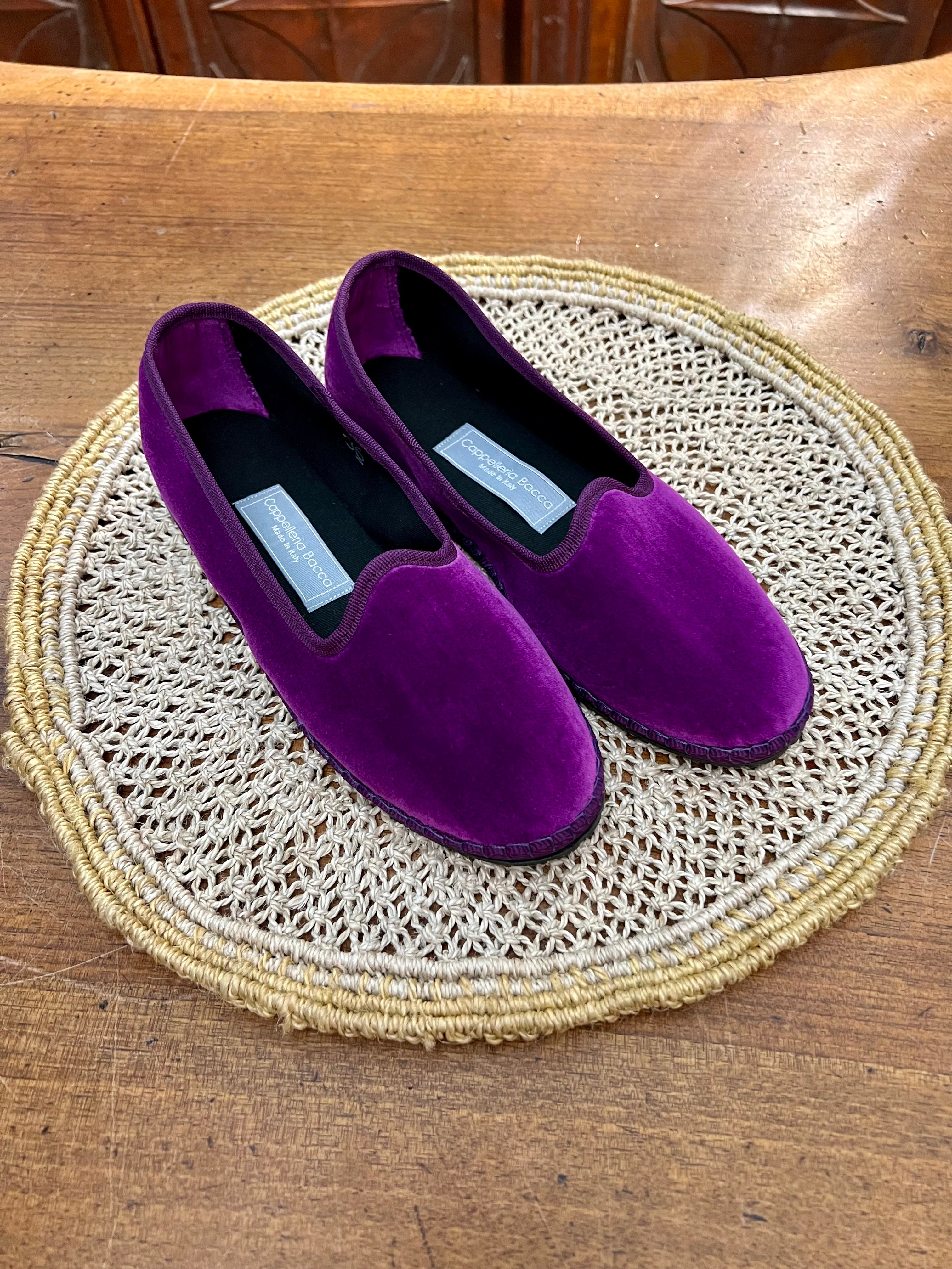 Friulane Originali In Velluto Porpora – Artigianali, Comode, Made In Friuli