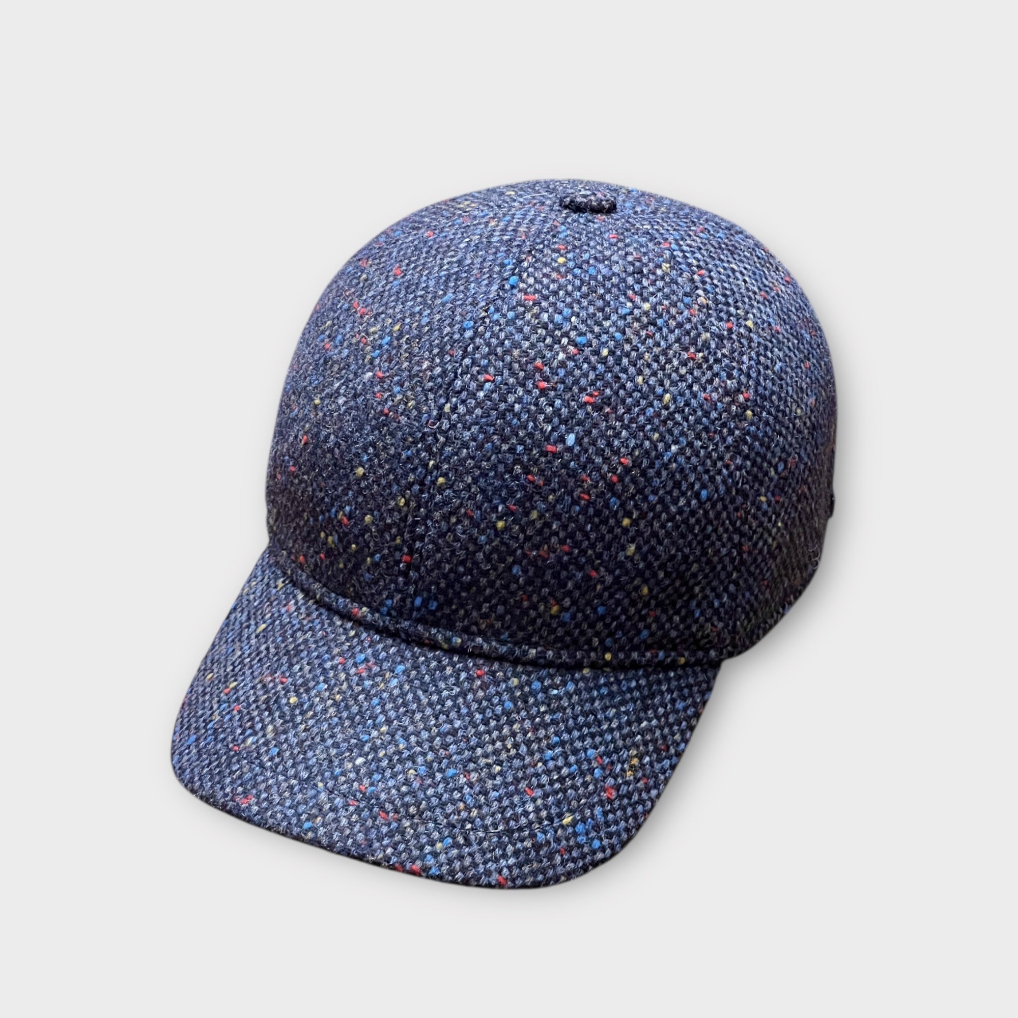Baseball In Pura Lana Tweed Blu