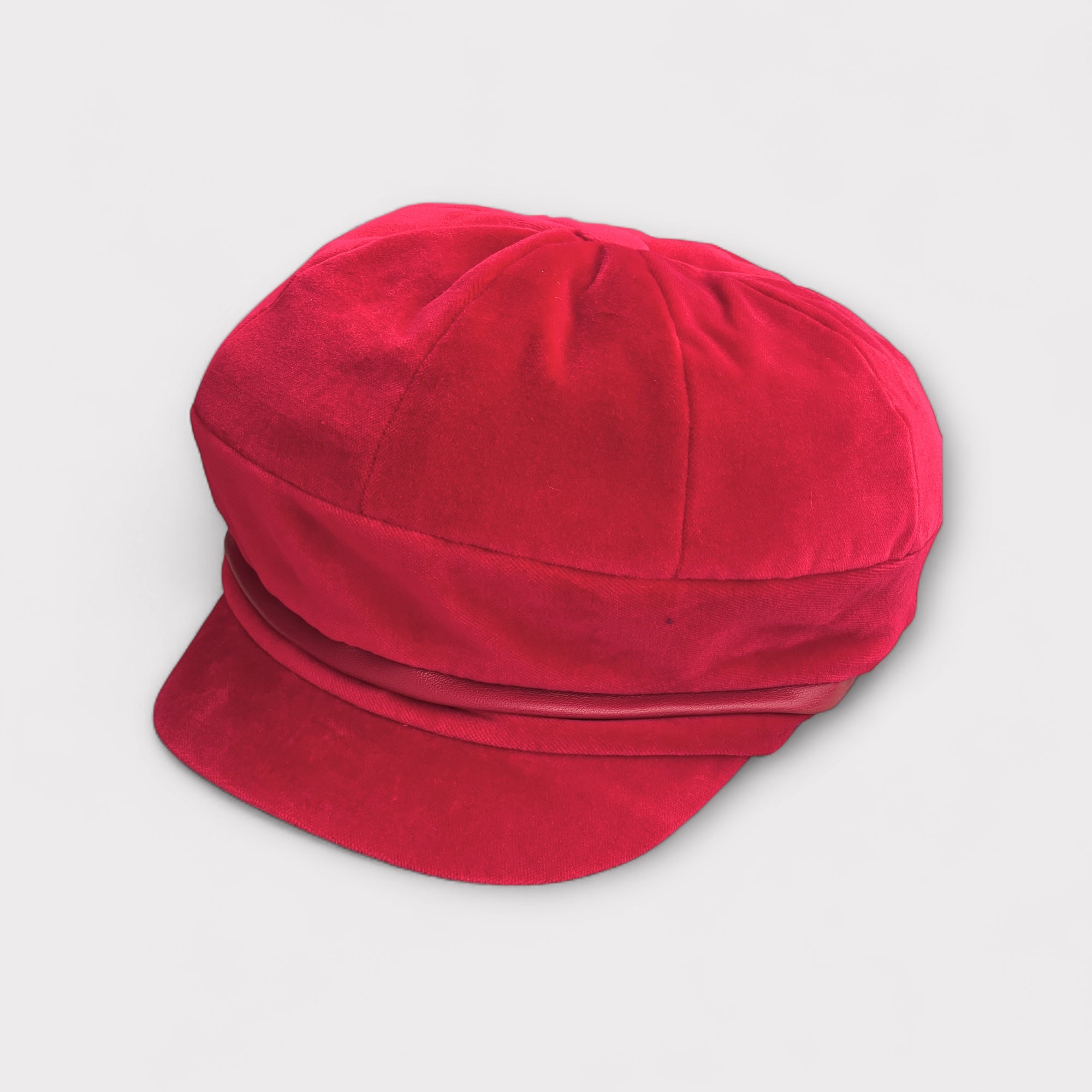 Cappello Donna In Velluto Con Visiera