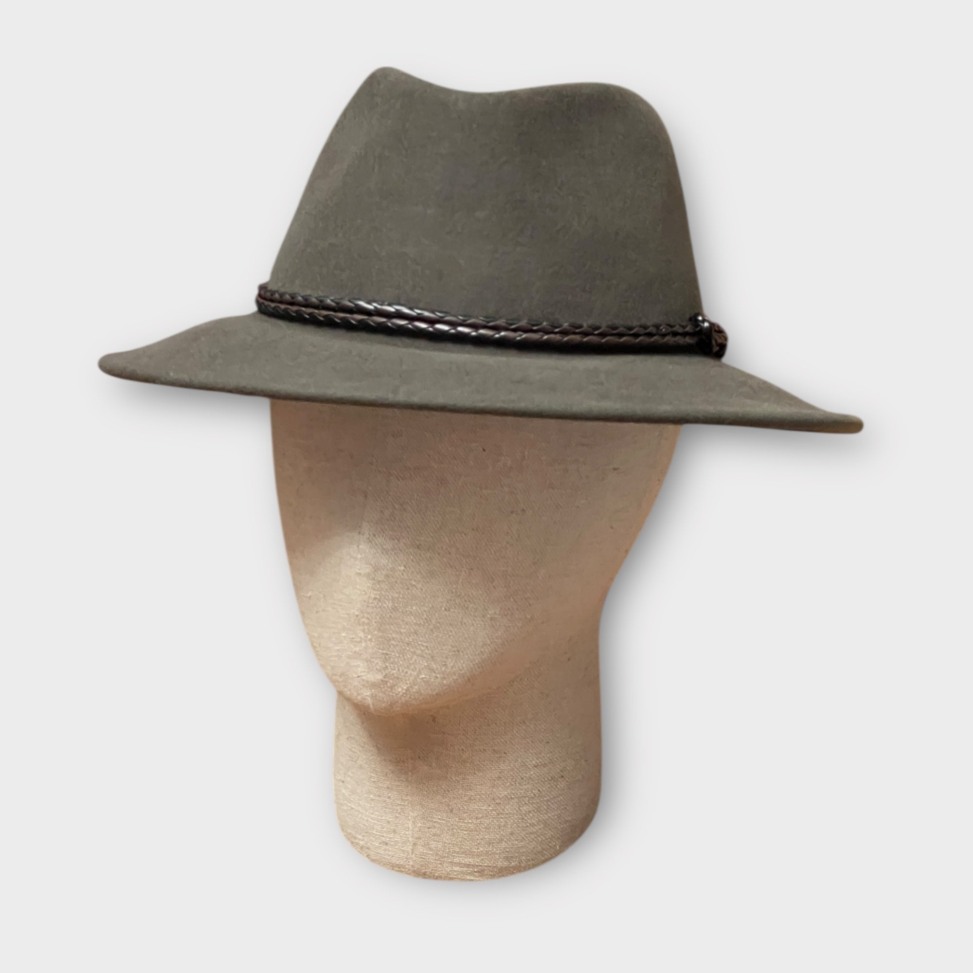 Cappello Country Unisex In Feltro Extra Di Lana Merinos Fango