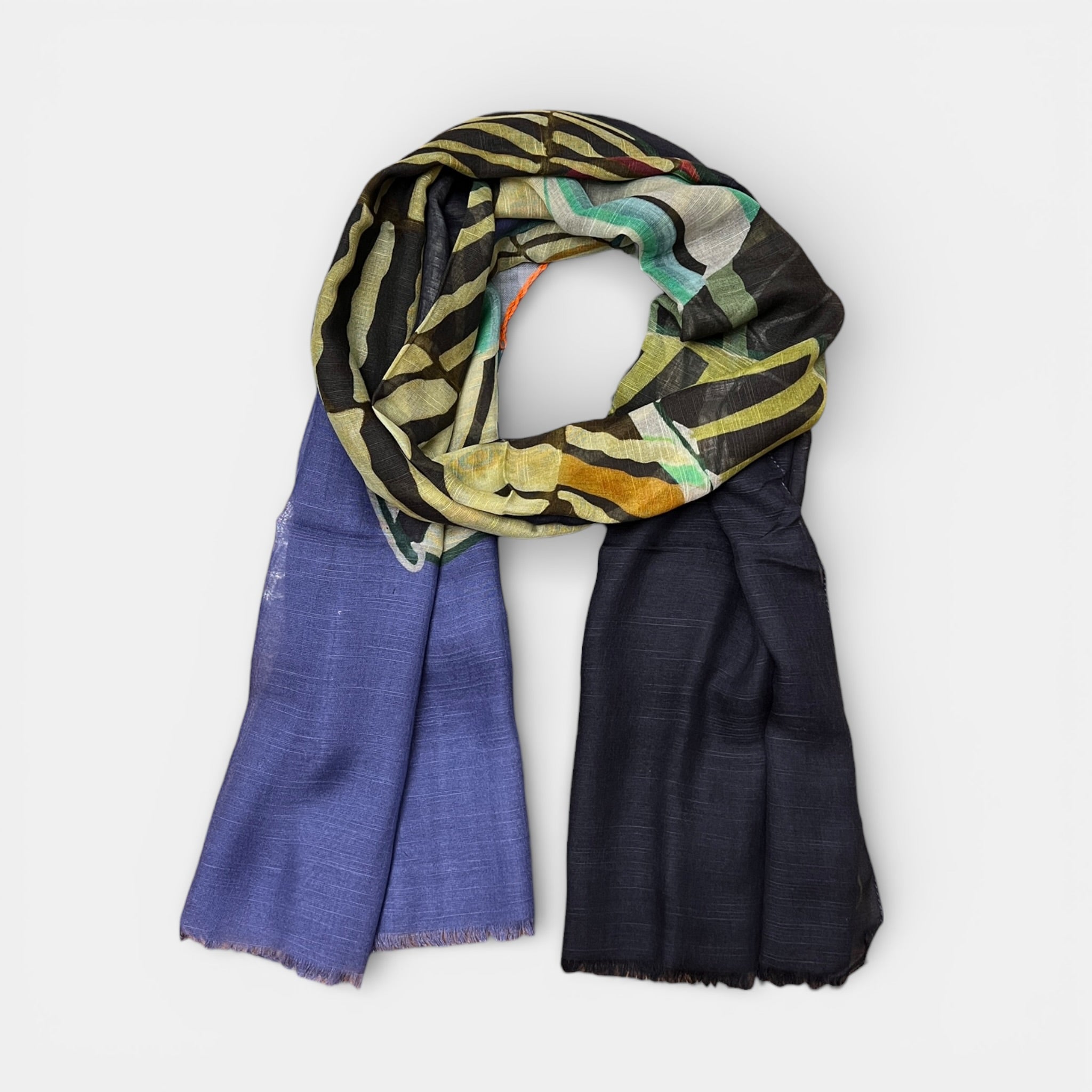 Sciarpa Estiva Unisex  90x200 cm Fantasia Conchiglia