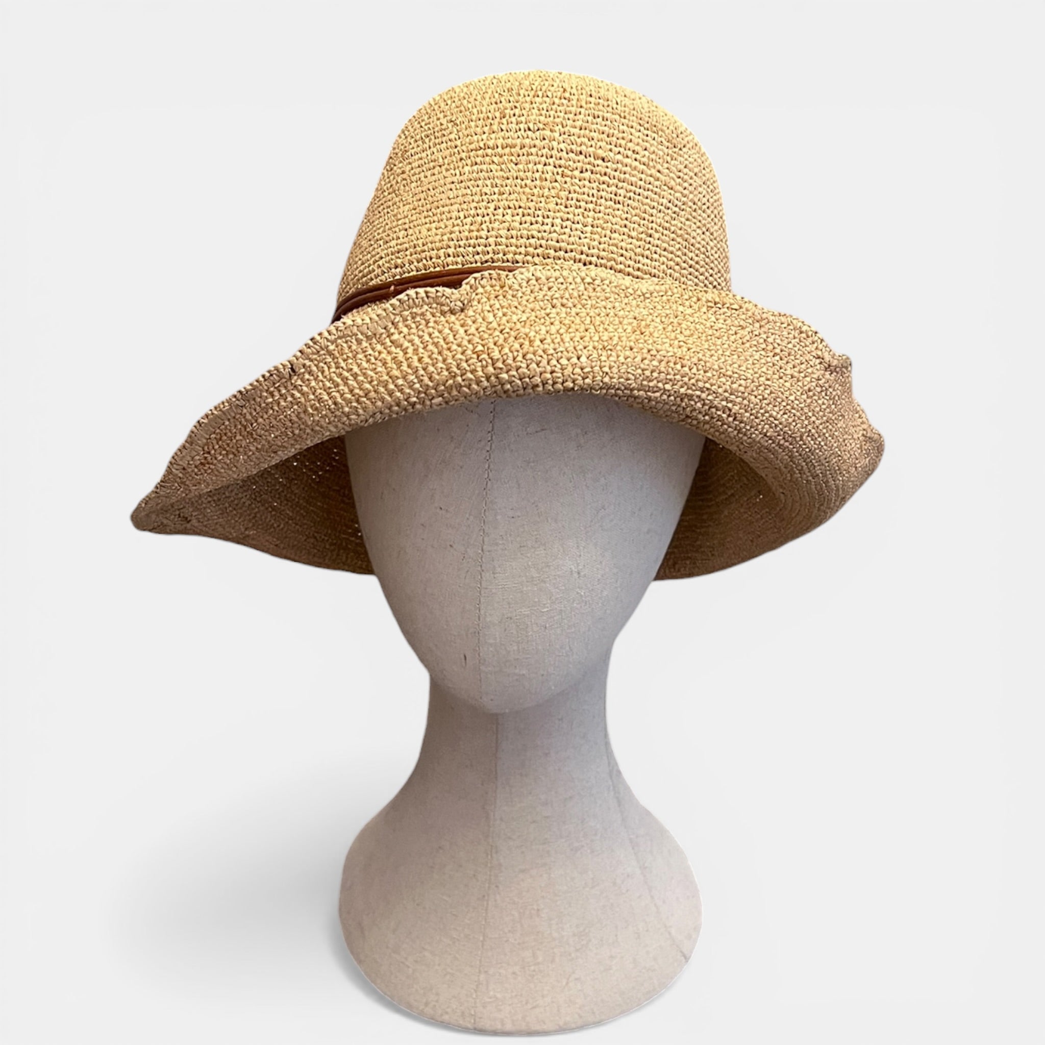 Cappello Cloche Da Donna in Paglia Crochet Pieghevole E Modellabile - Cappelleria Bacca