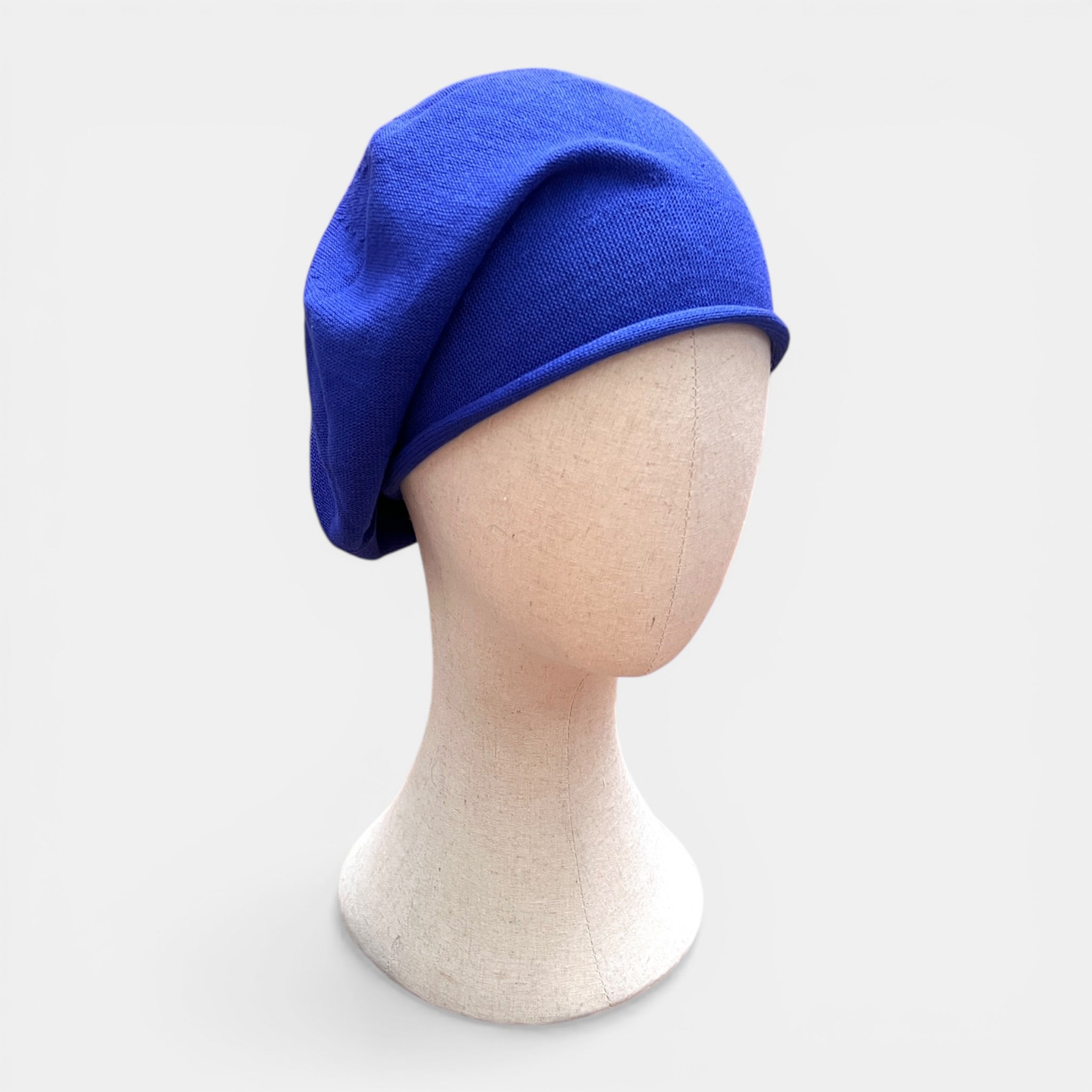 Basco Donna Roll Up Beret Kopka In Puro Cotone - Cappelleria Bacca