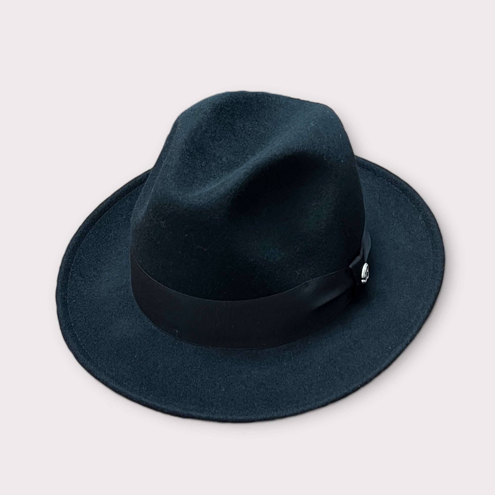 Cappello Fedora Unisex In Feltro Di Lana Extrafine