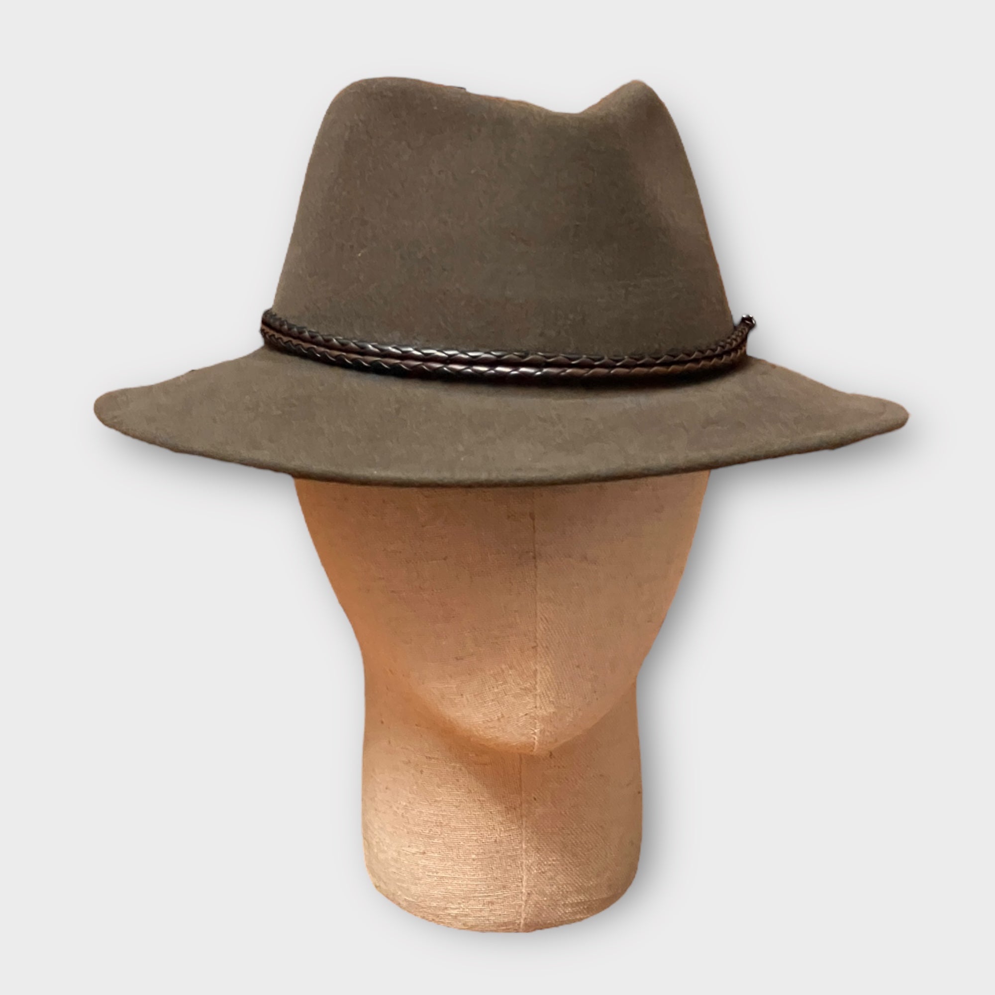 Cappello Country Unisex In Feltro Extra Di Lana Merinos Fango