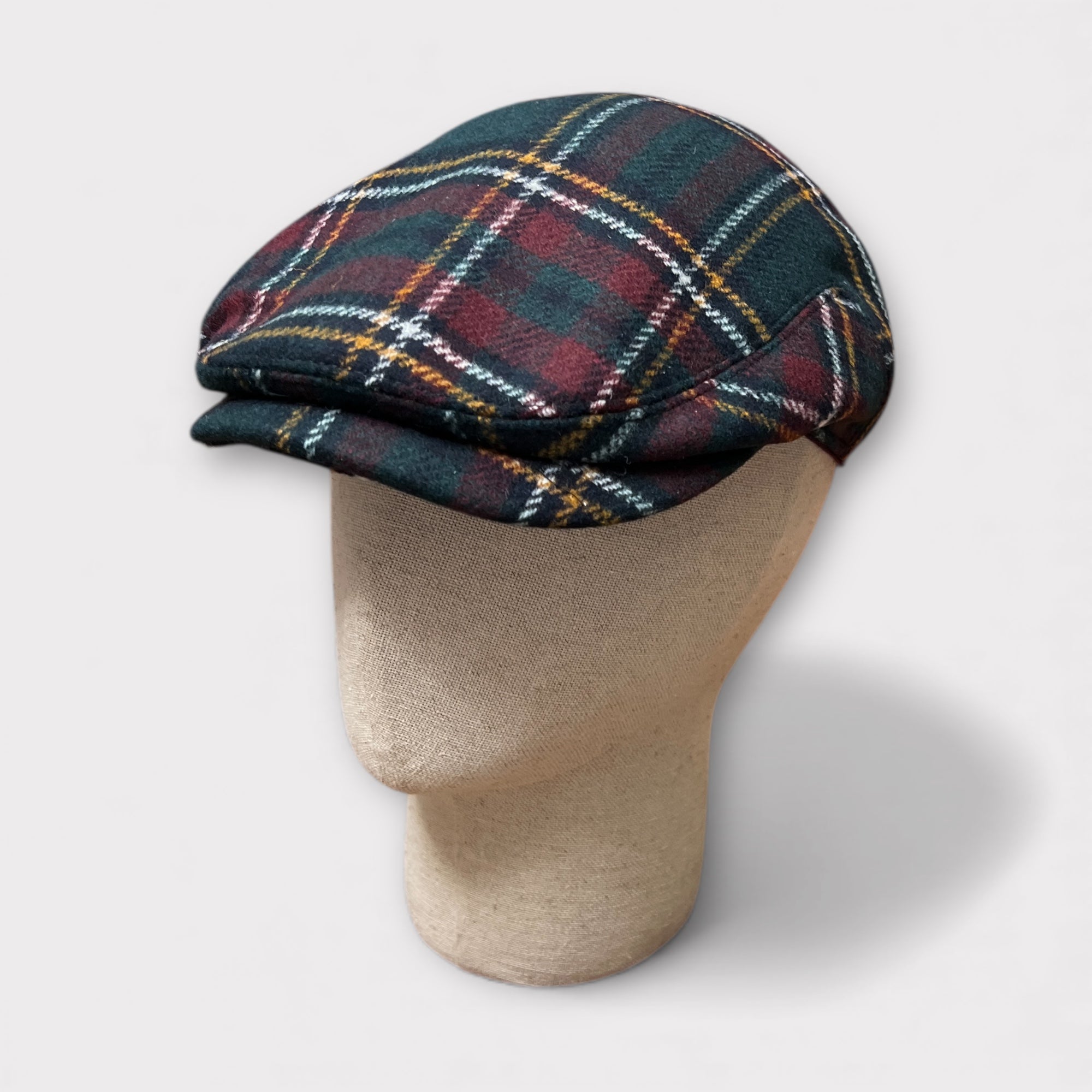 Coppola In Pura Lana Tartan Verde e Bordeaux