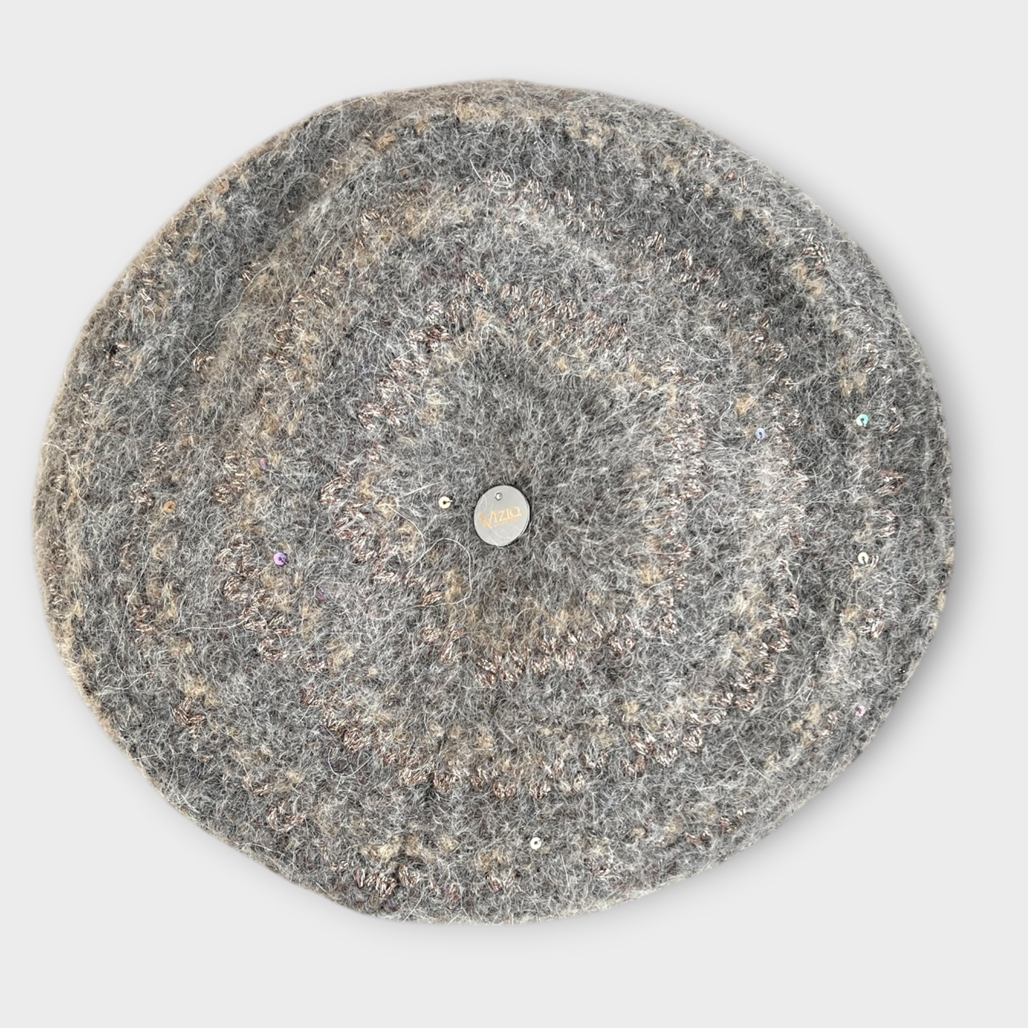 Basco In Maglia Di Mohair Con Lurex E Pailettes