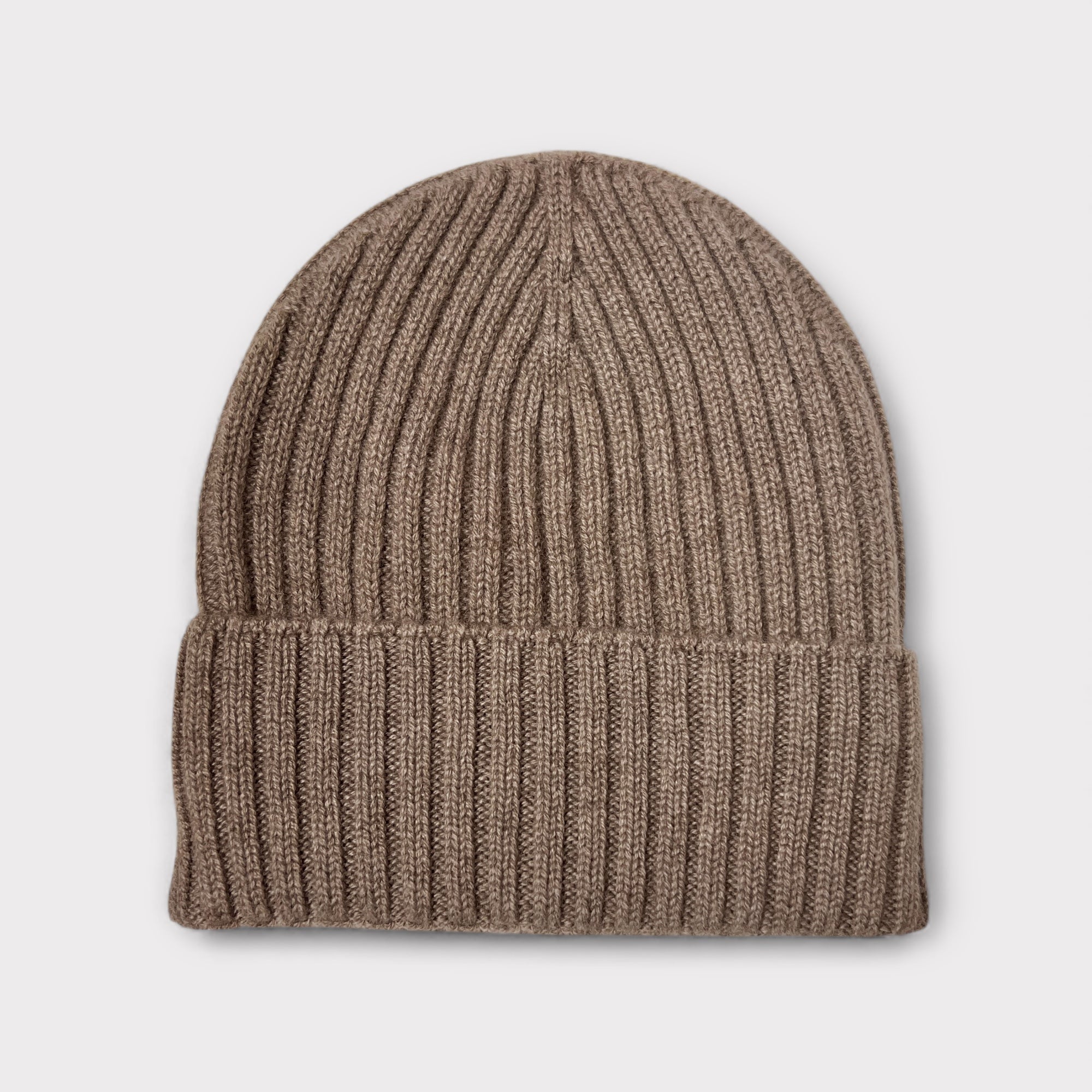 Berretto a Coste Unisex Puro Cahmere