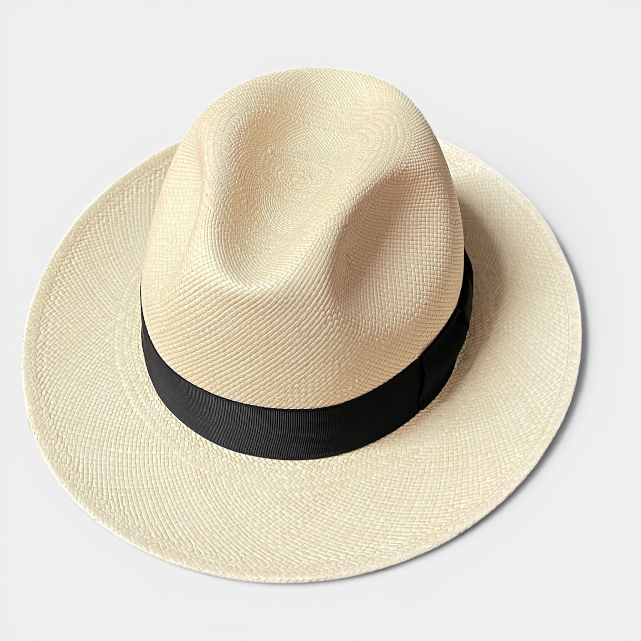 Cappello Panama Originale Ecuadoriano Fedora qualità fine