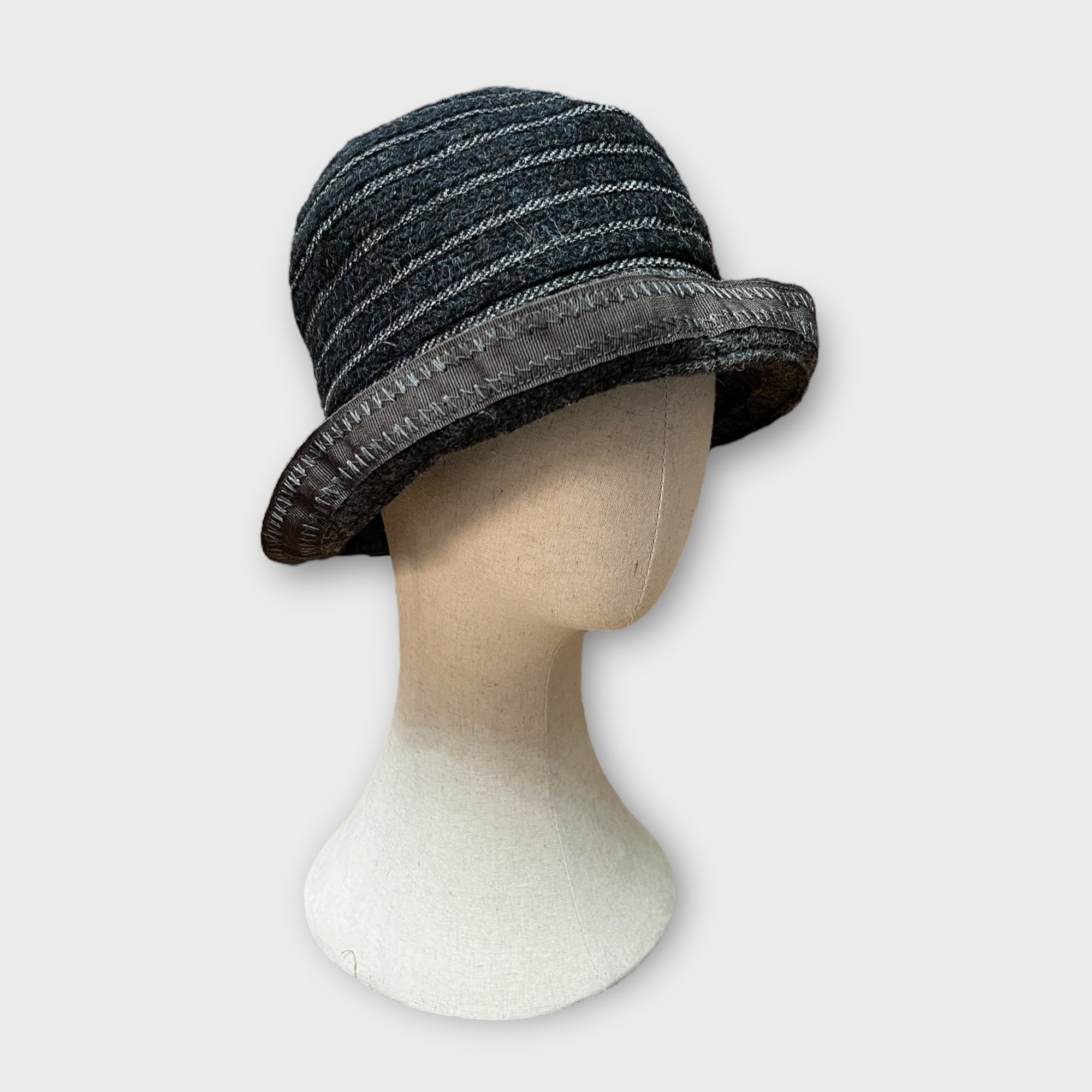 Cappello Donna In Tessuto Patchwork Di Lana