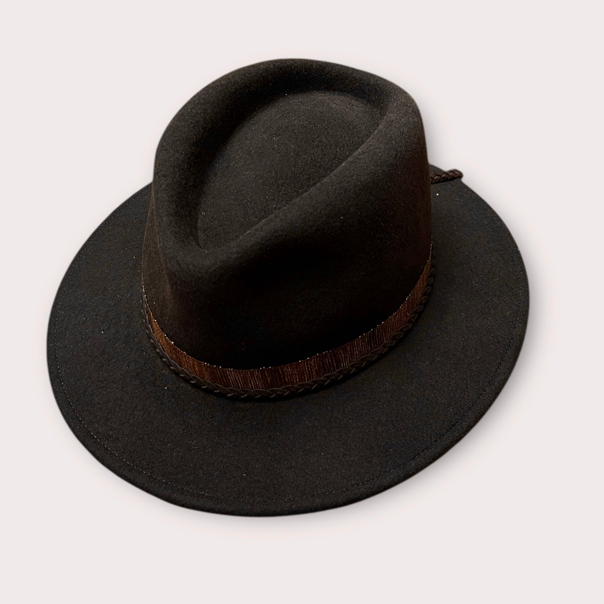 Cappello Unisex In Feltro Di Lana Alla Dritta