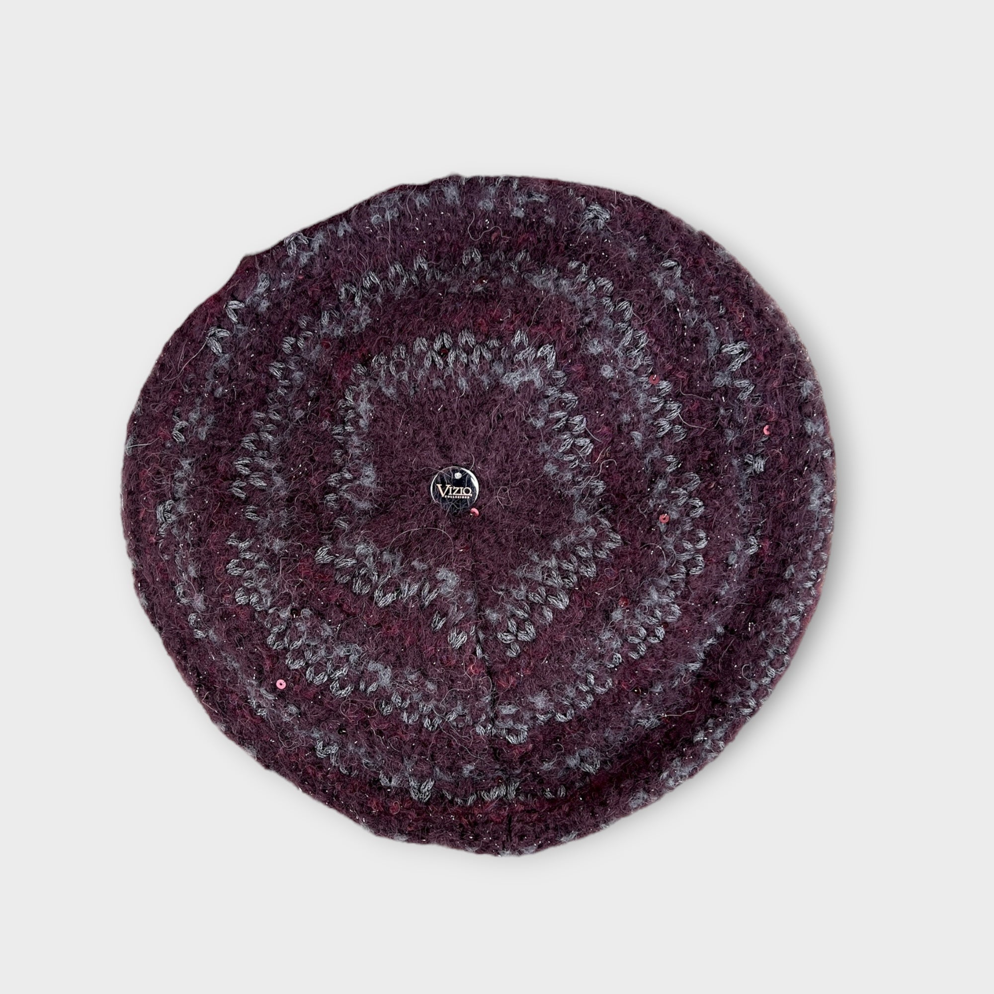 Basco In Maglia Di Mohair Con Lurex E Pailettes