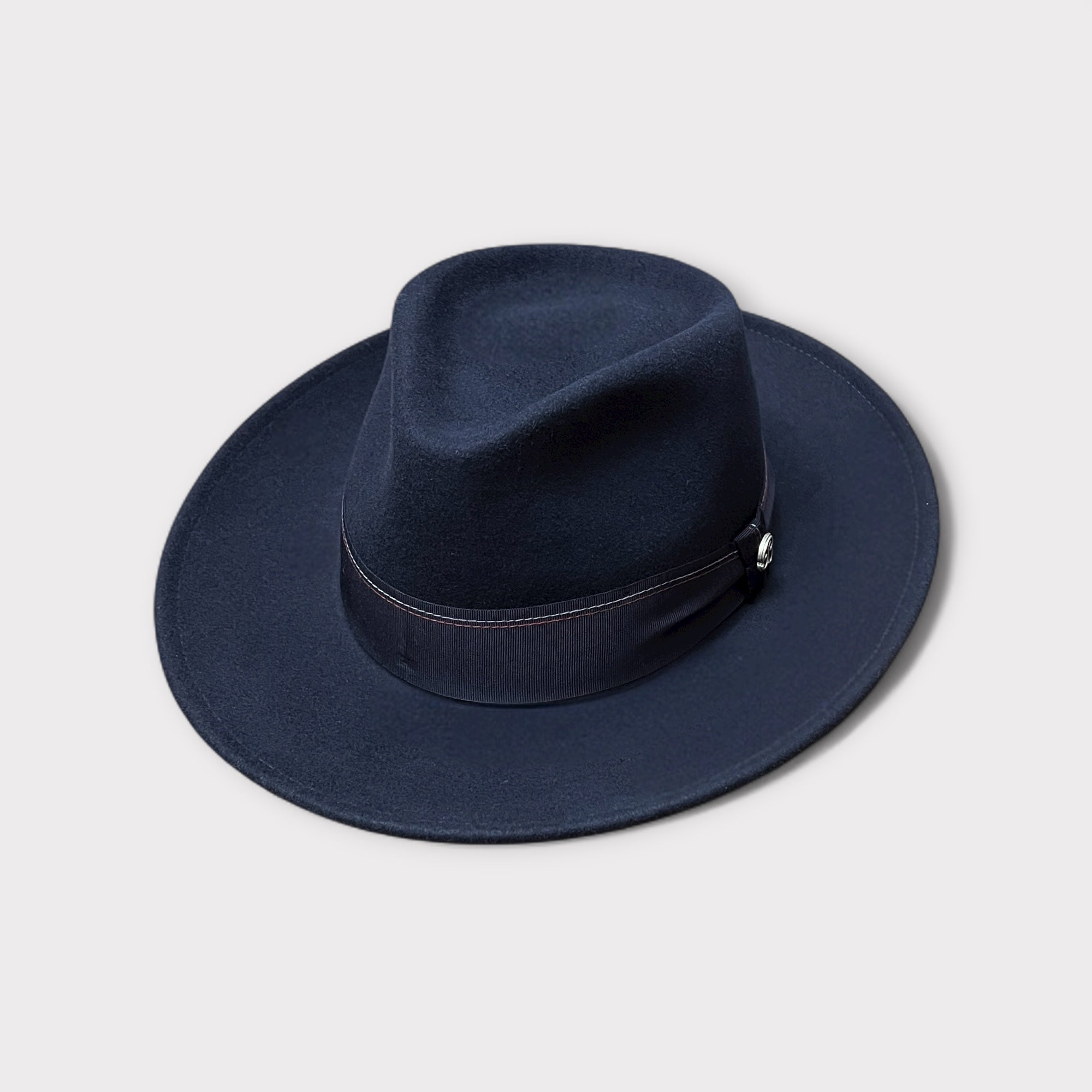 Cappello Fedora In Feltro Di Lana Merinos Extra Fine Ala 7cm