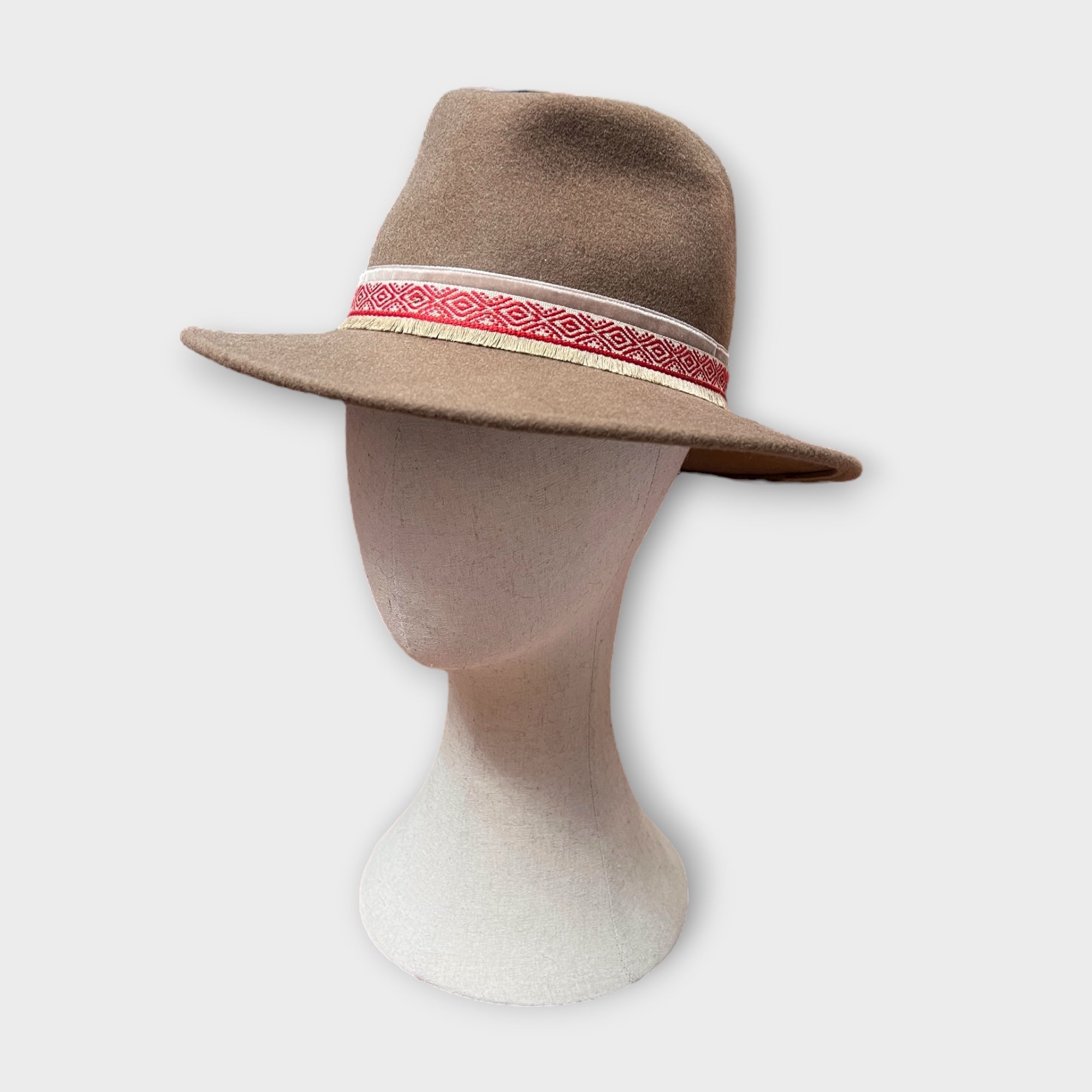 Cappello Unisex In Feltro Di Lana Ala Dritta