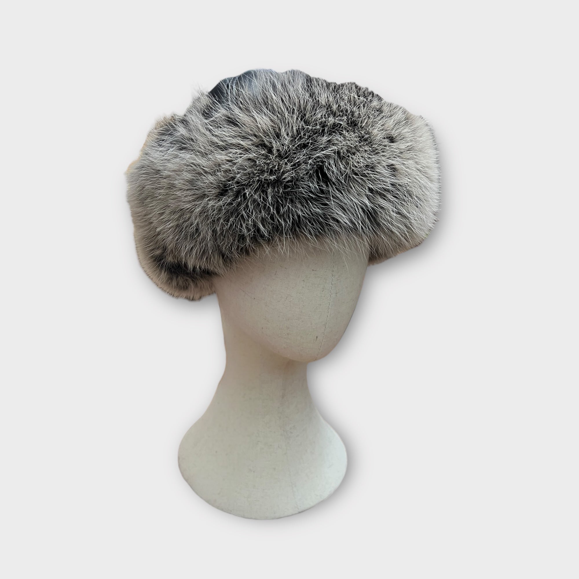 Colbacco In Pelle Di Agnello e Pelliccia Di Volpe