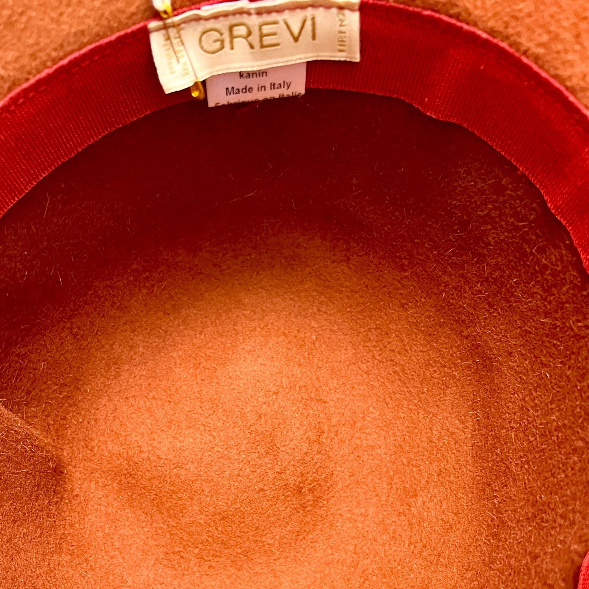 Cappello in Feltro Ala Media Grevi Col.Ruggine